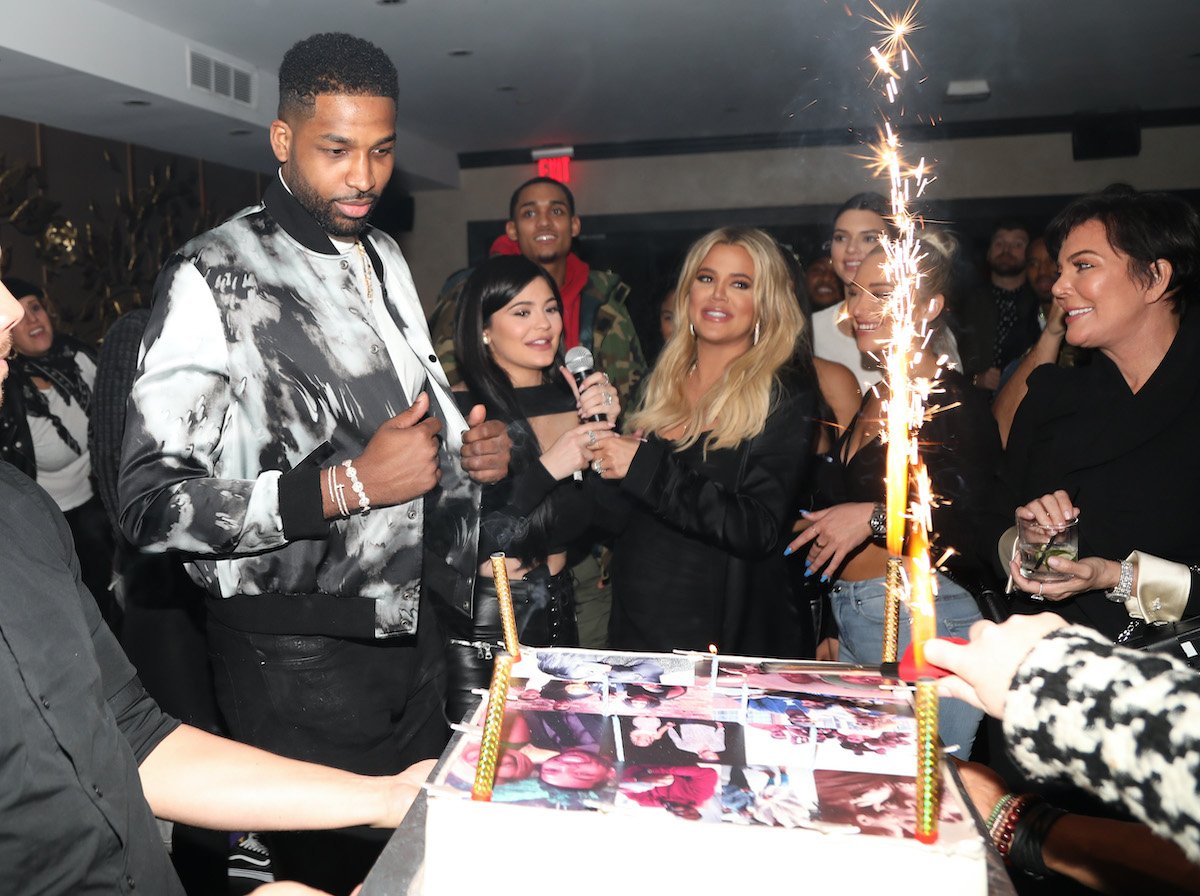 Tristan Thompson out with the Kardashian-Jenner family