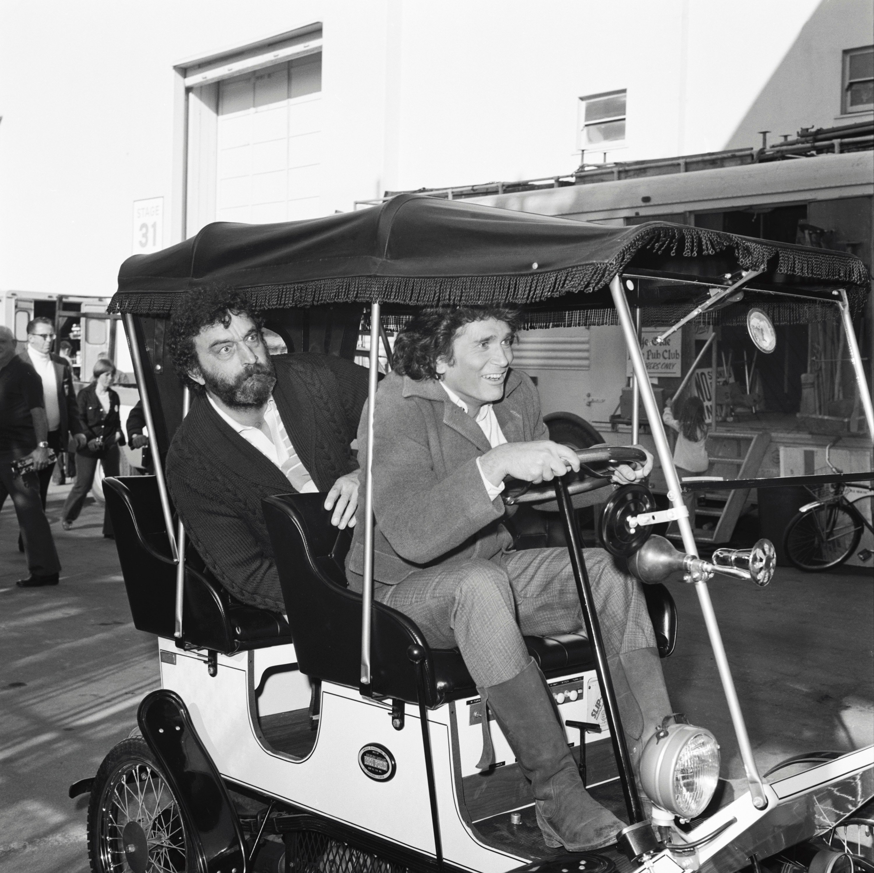 Victor French and Michael Landon of 'Little House on the Prairie'