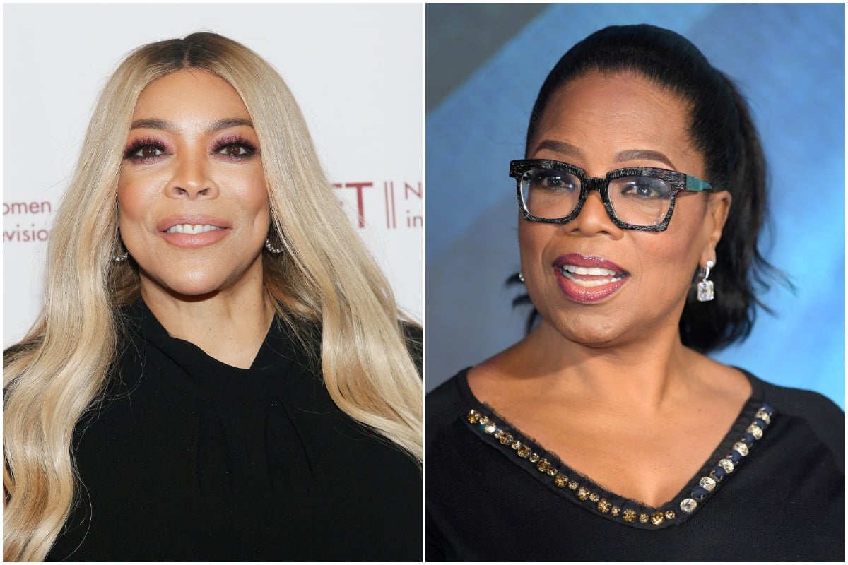 TV personality Wendy Williams attends the 2019 NYWIFT Muse Awards at the New York Hilton Midtown on December 10, 2019 in New York City./Oprah Winfrey attends the European Premiere of 'A Wrinkle In Time' at BFI IMAX on March 13, 2018 in London, England. 