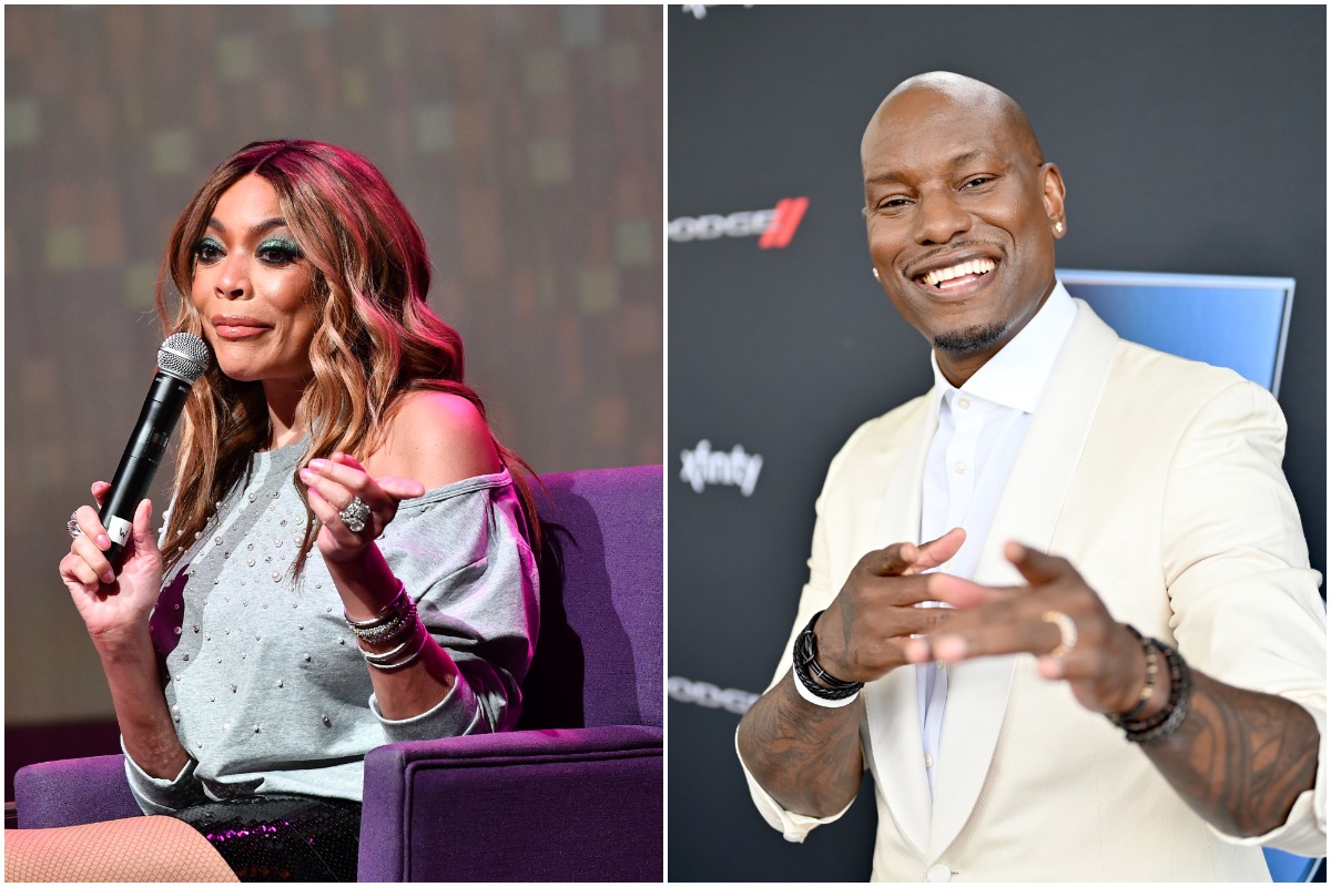 elevision personality Wendy Williams speaks onstage during her celebration of 10 years of 'The Wendy Williams Show' at The Buckhead Theatre on August 16, 2018 in Atlanta, Georgia./Tyrese Gibson attends Universal Pictures Presents The Road To F9 Concert and Trailer Drop on January 31, 2020 in Miami, Florida.