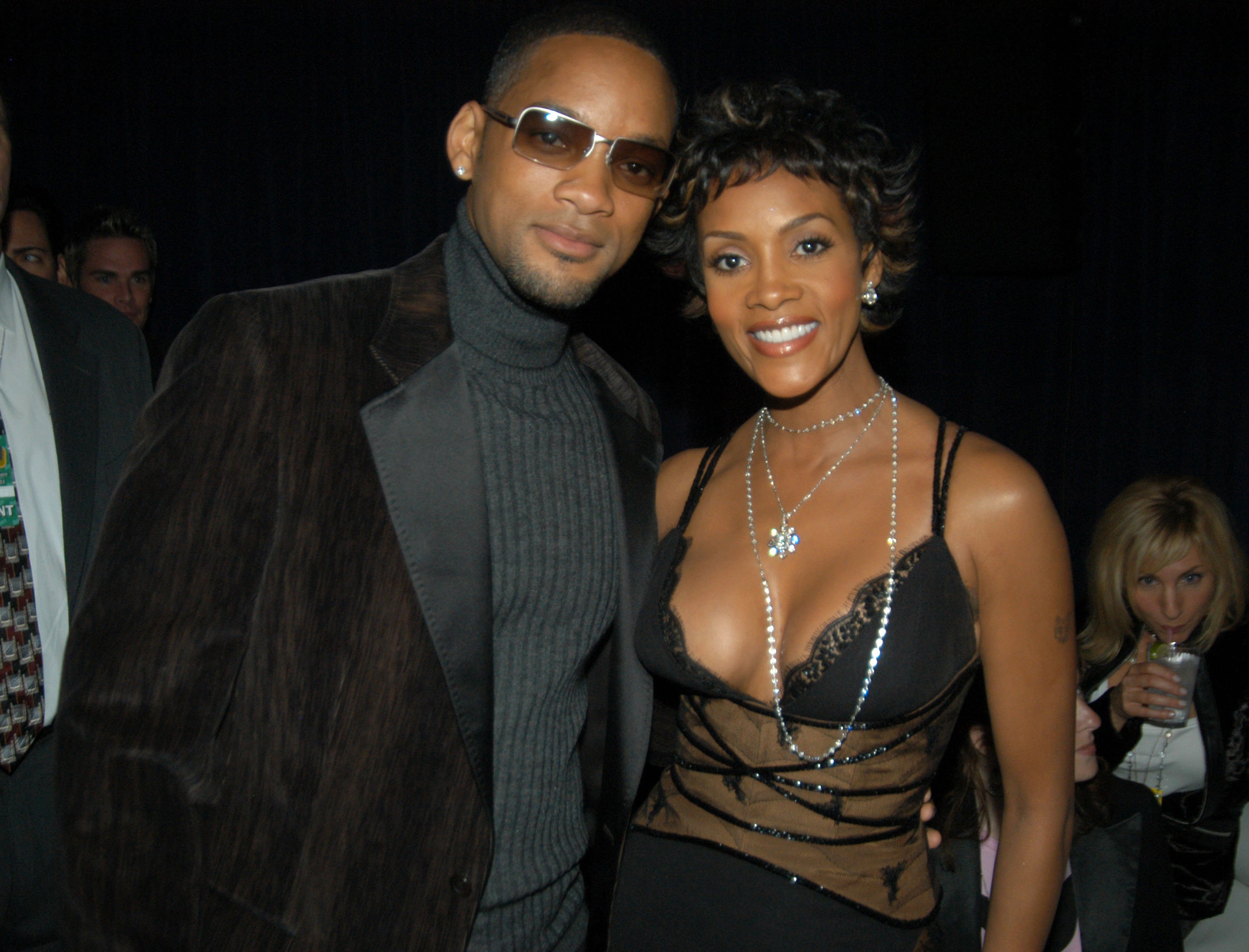 Will Smith and Vivica A. Fox during VH1 Big in 2003 - Backstage and Audience at Universal Amphitheater in Universal City, California, United States.