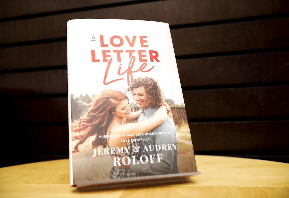 A Love Letter Life book on display