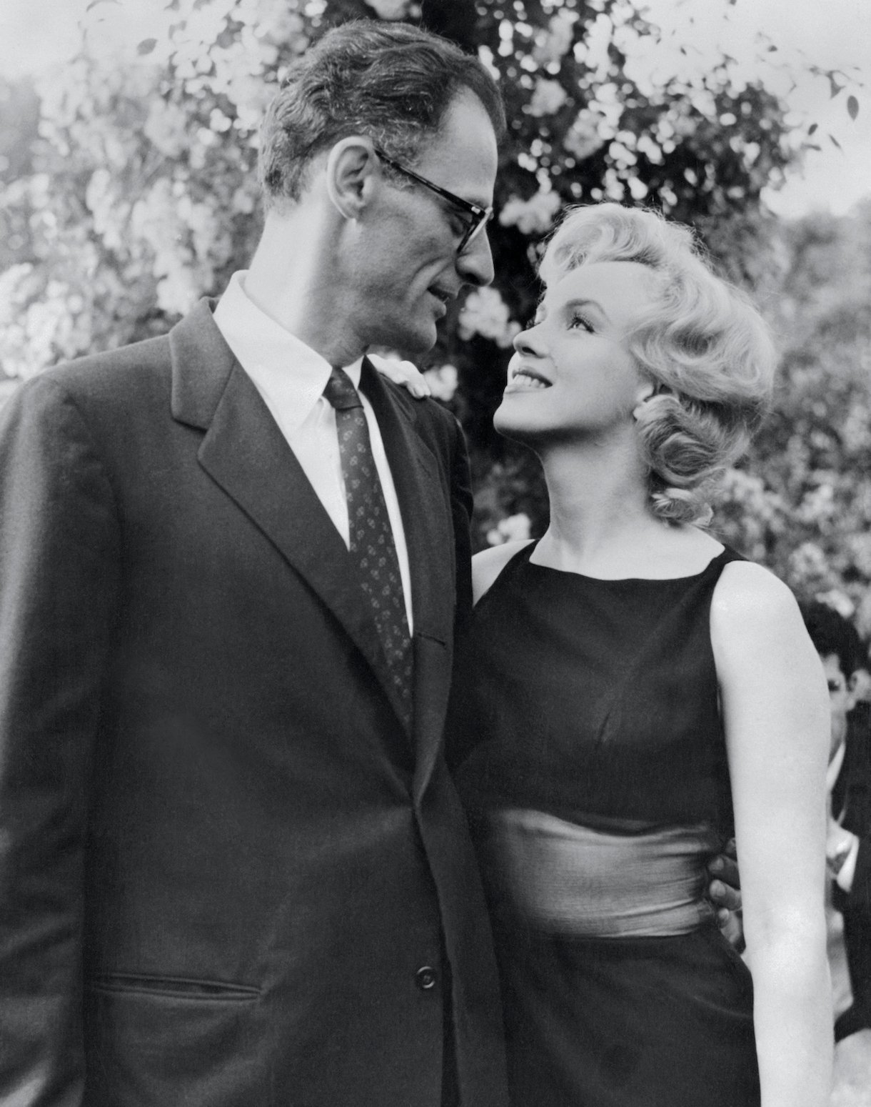 Marilyn Monroe and her husband, Arthur Miller