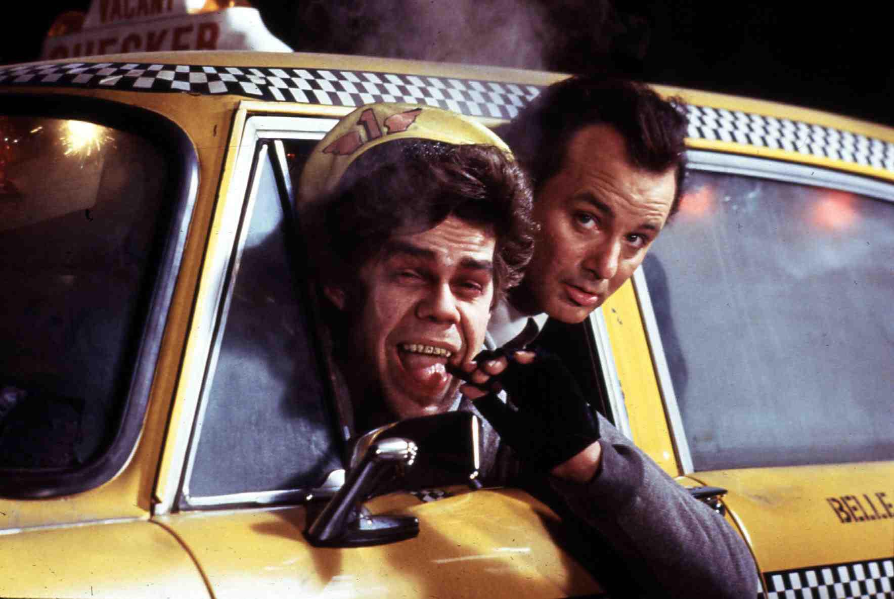 Bill Murray and David Johansen in Scrooged