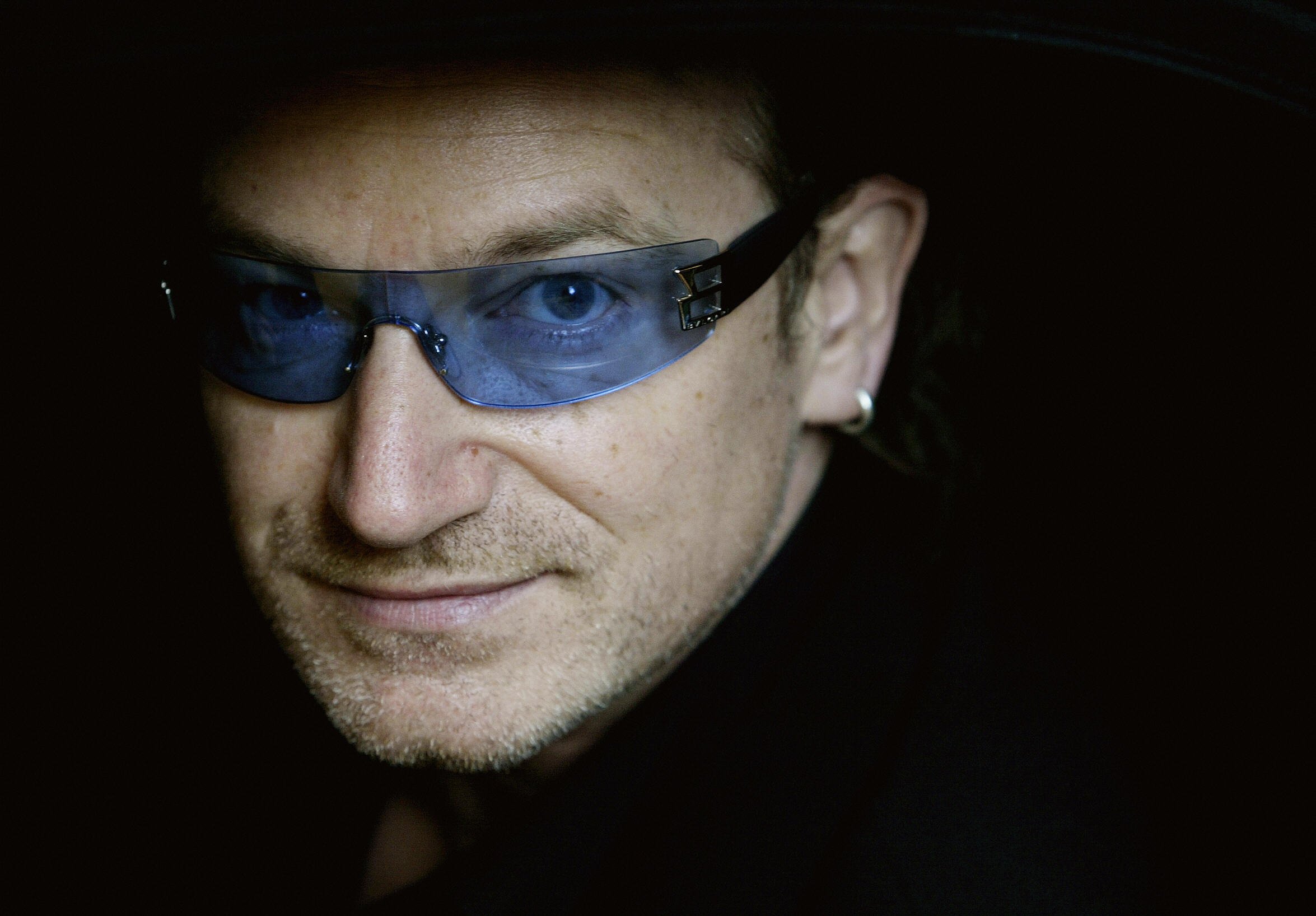 Bono in glasses