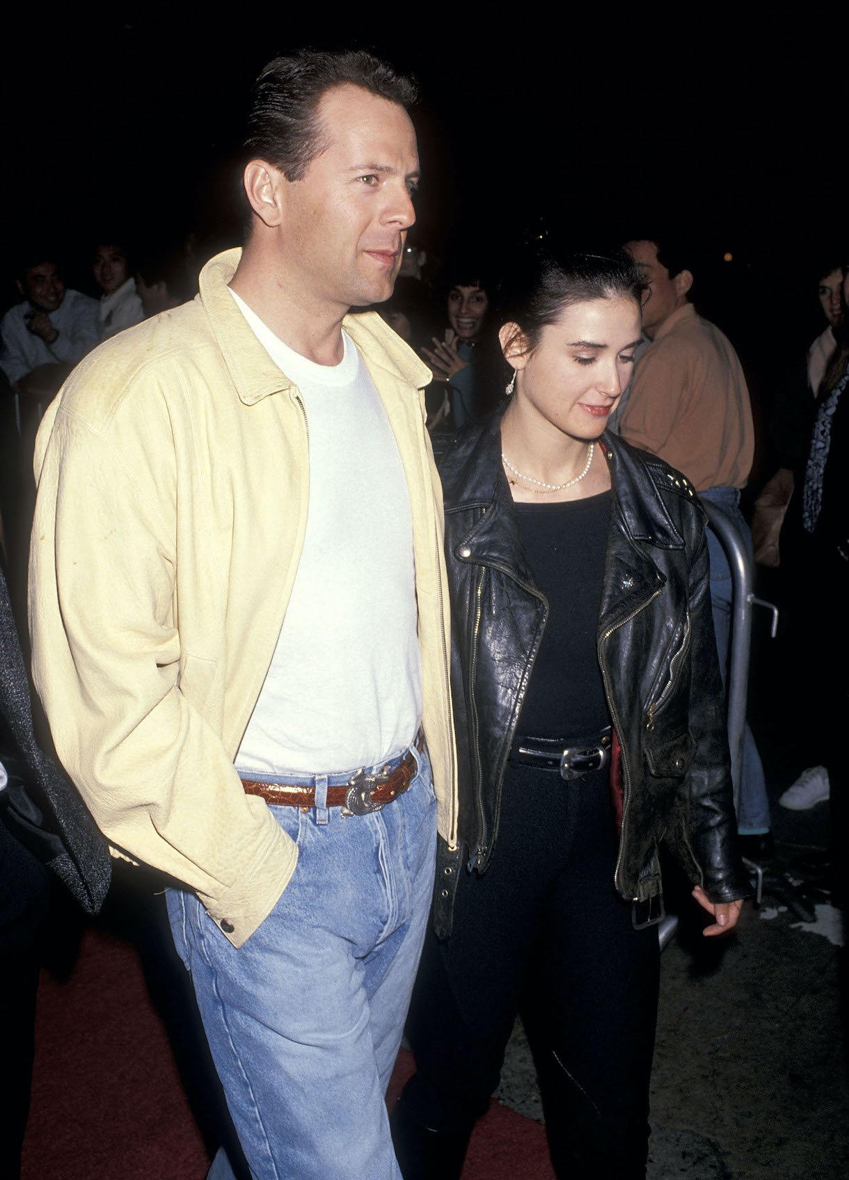Bruce Willis and actress Demi Moore