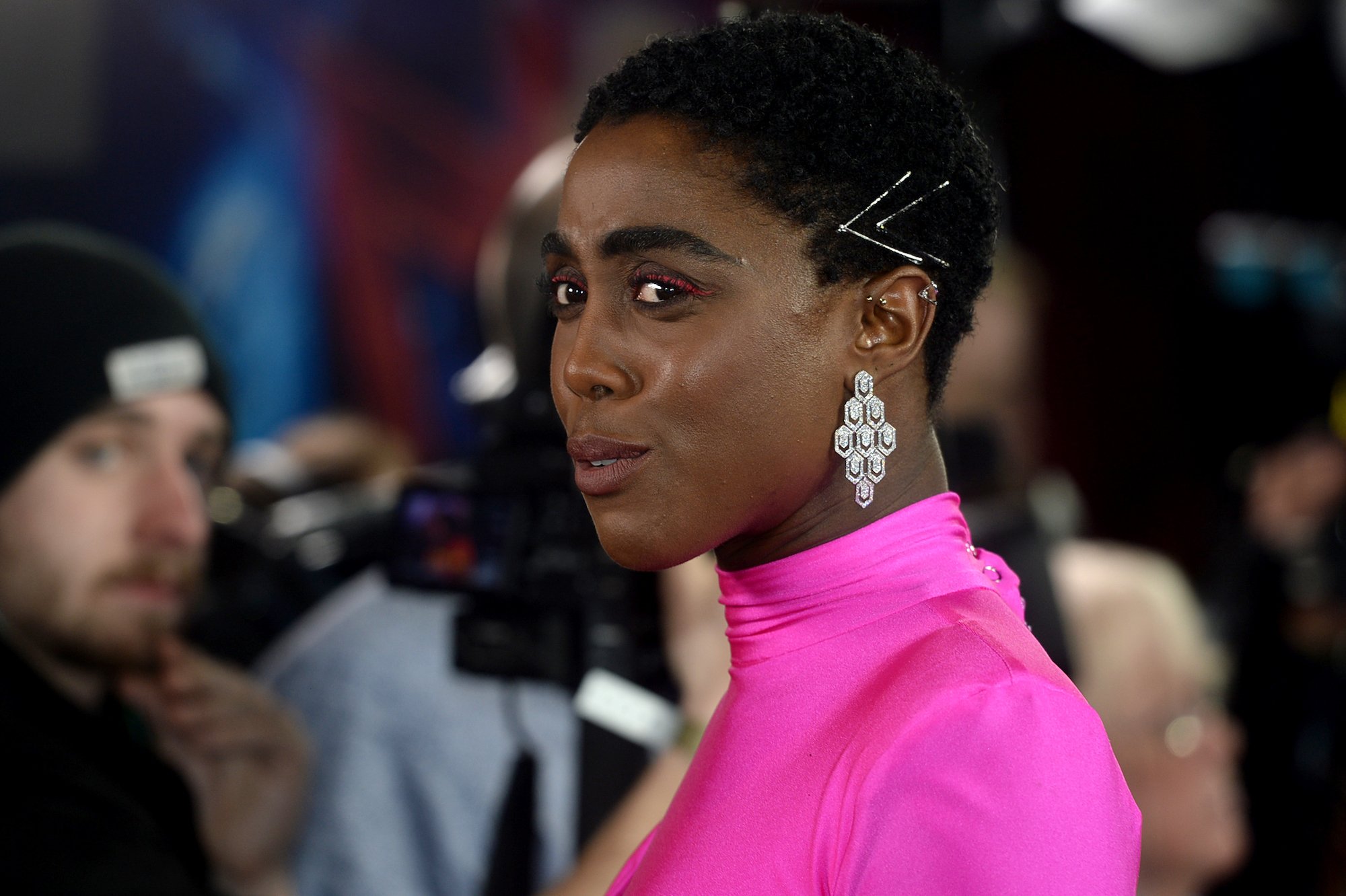 Lashana Lynch attends the "Captain Marvel European Gala"