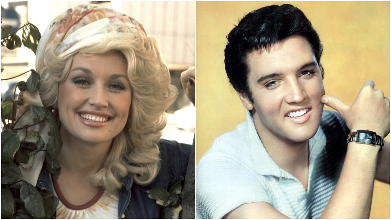 Dolly Parton and Elvis Presley 
