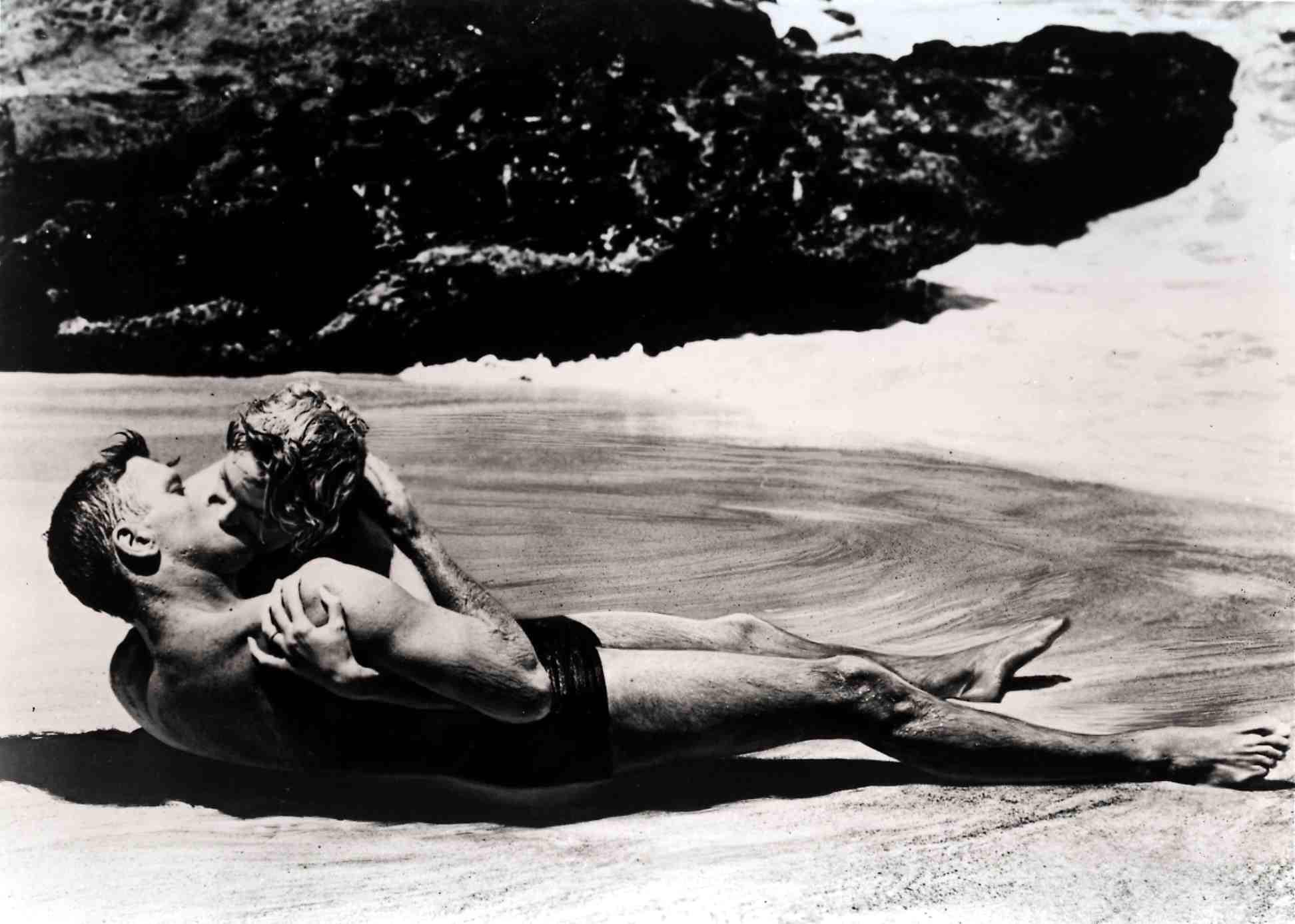 Burt Lancaster and Deborah Kerr on the beach in From Here to Eternity