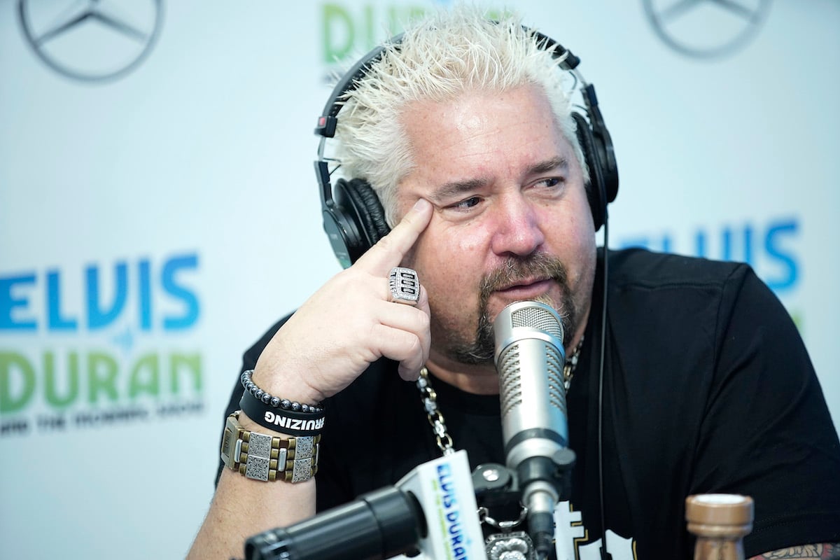 Guy Fieri with headphones on 