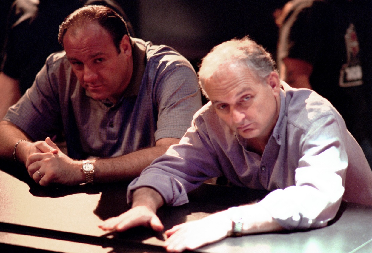 James Gandolfini and David Chase