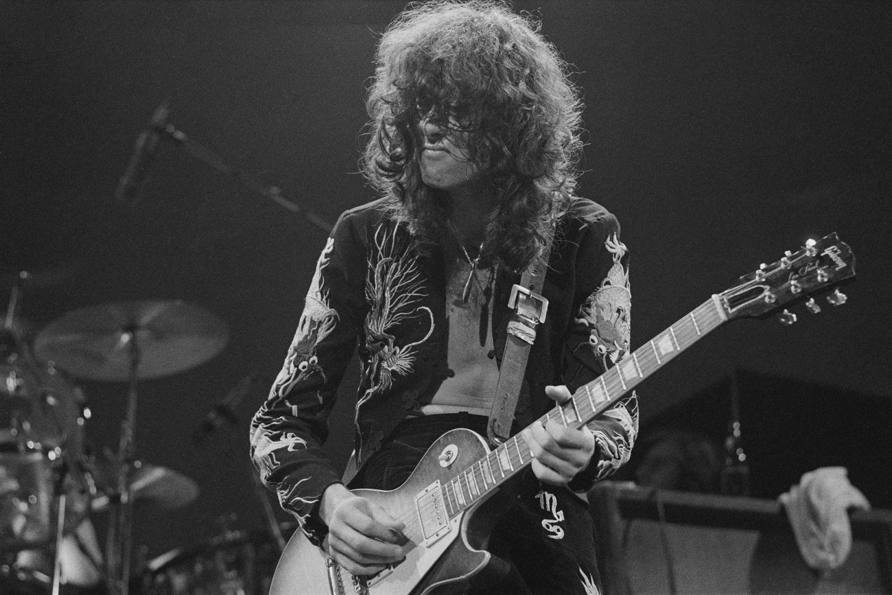 Jimmy Page on stage
