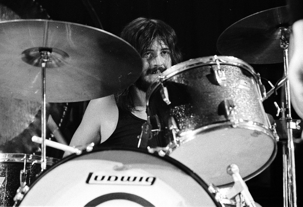 John Bonham at drum kit