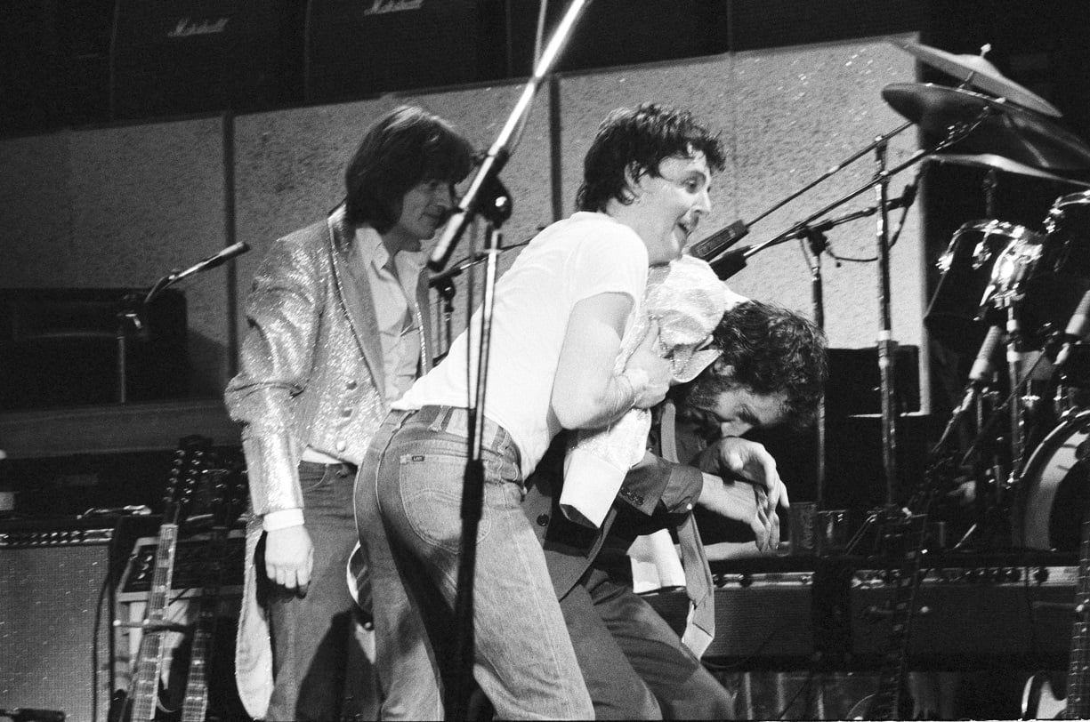 John Paul Jones with Paul McCartney and Pete Townshend