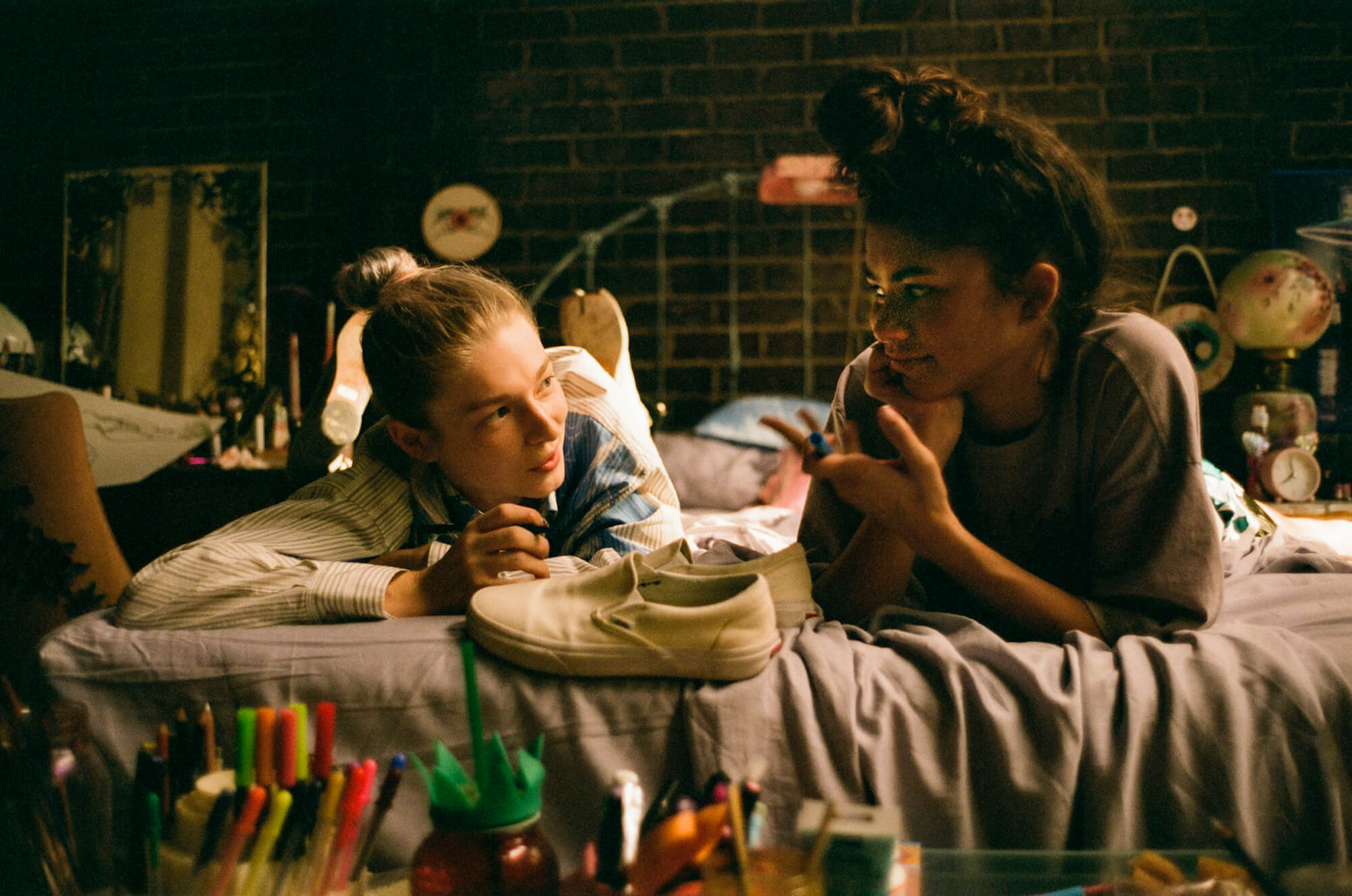 Jules (Hunter Schafer) and Rue (Zendaya) in "Part One: Rue" of 'Euphoria' 