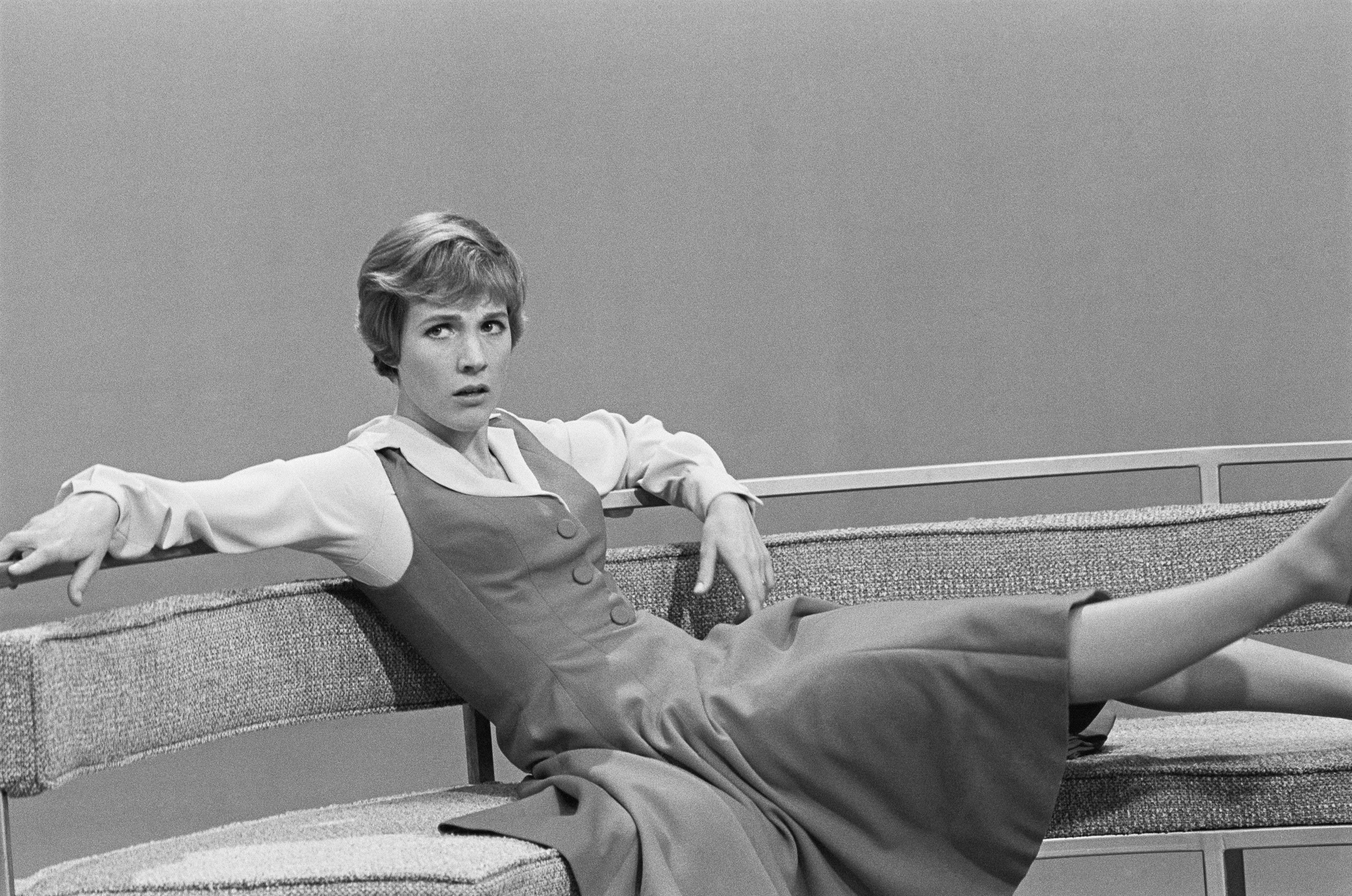 Julie Andrews sitting
