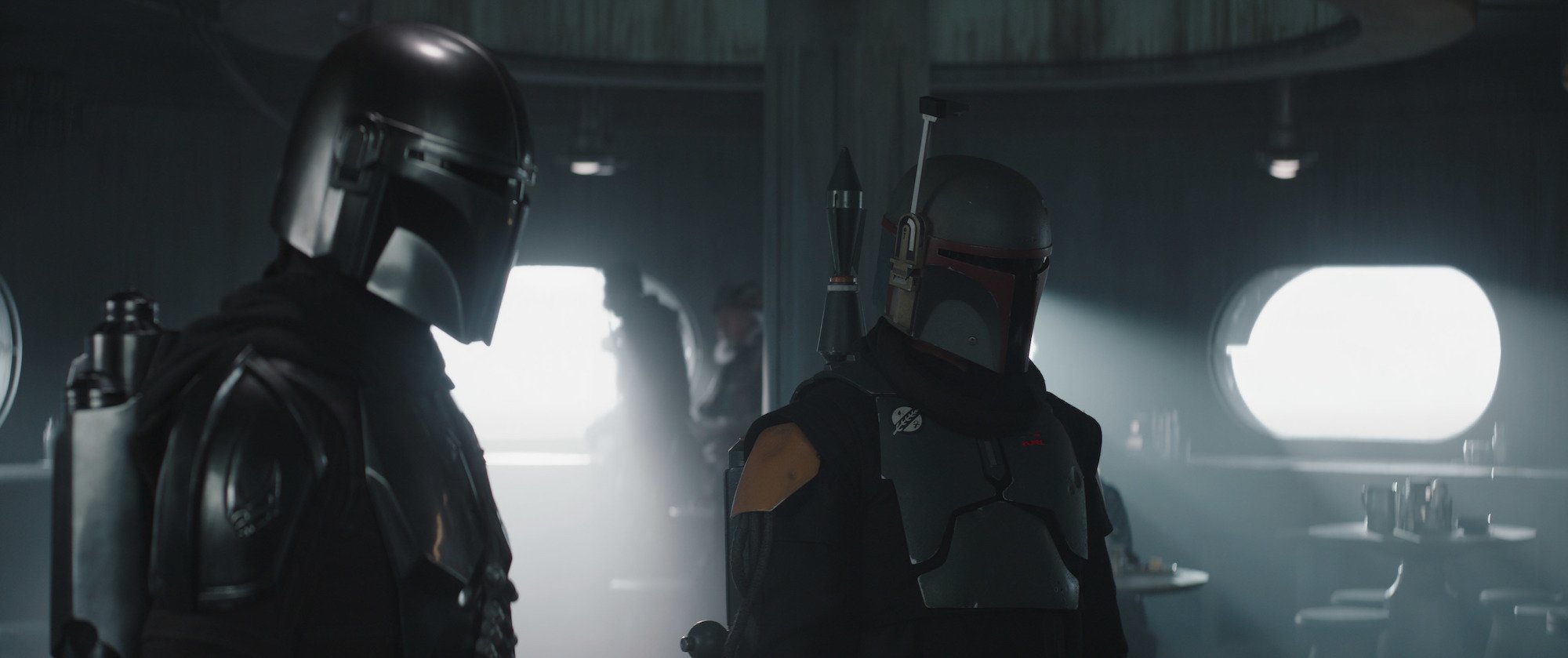 Din Djarin and Boba Fett in 'The Mandalorian' Season 2 finale