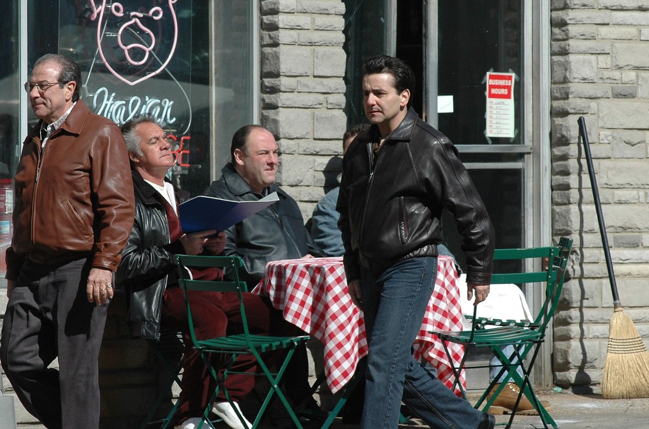 Max Casella on 'Sopranos' set