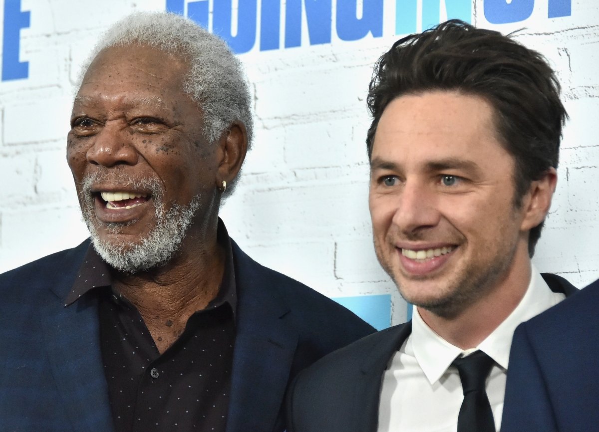 Morgan Freeman and Zach Braff