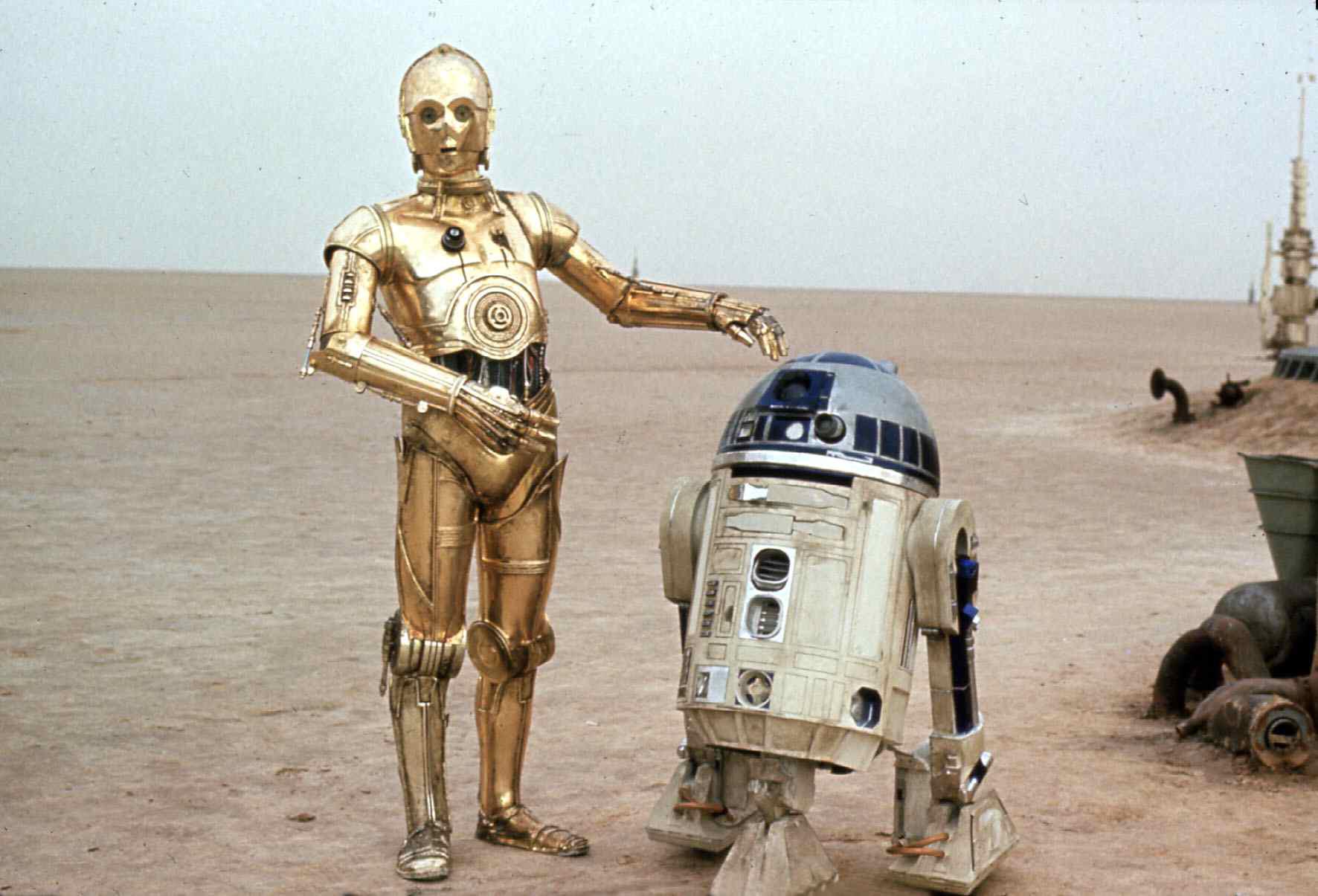 C-3PO and R2-D2 in Star Wars