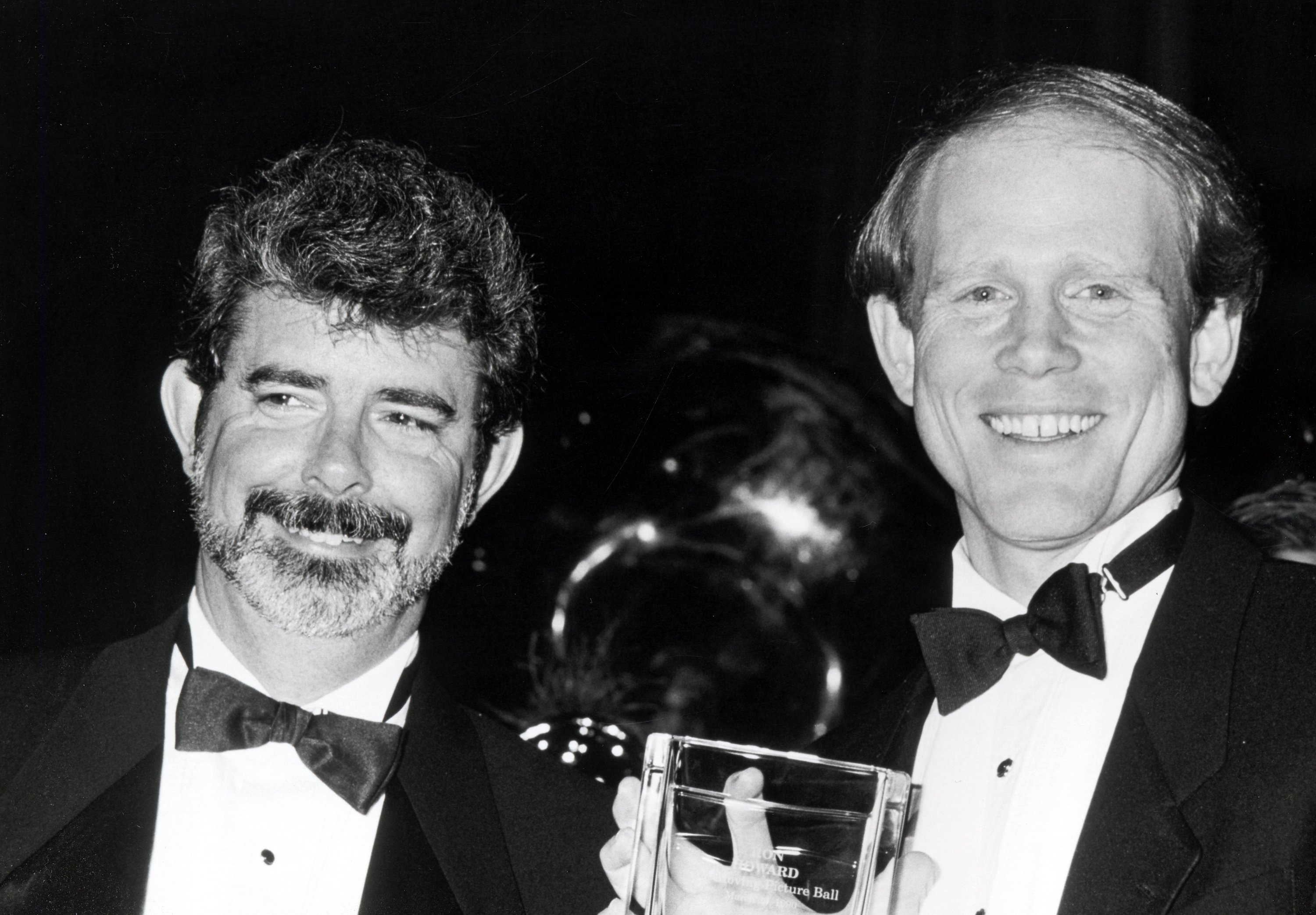 George Lucas and Ron Howard wearing ties