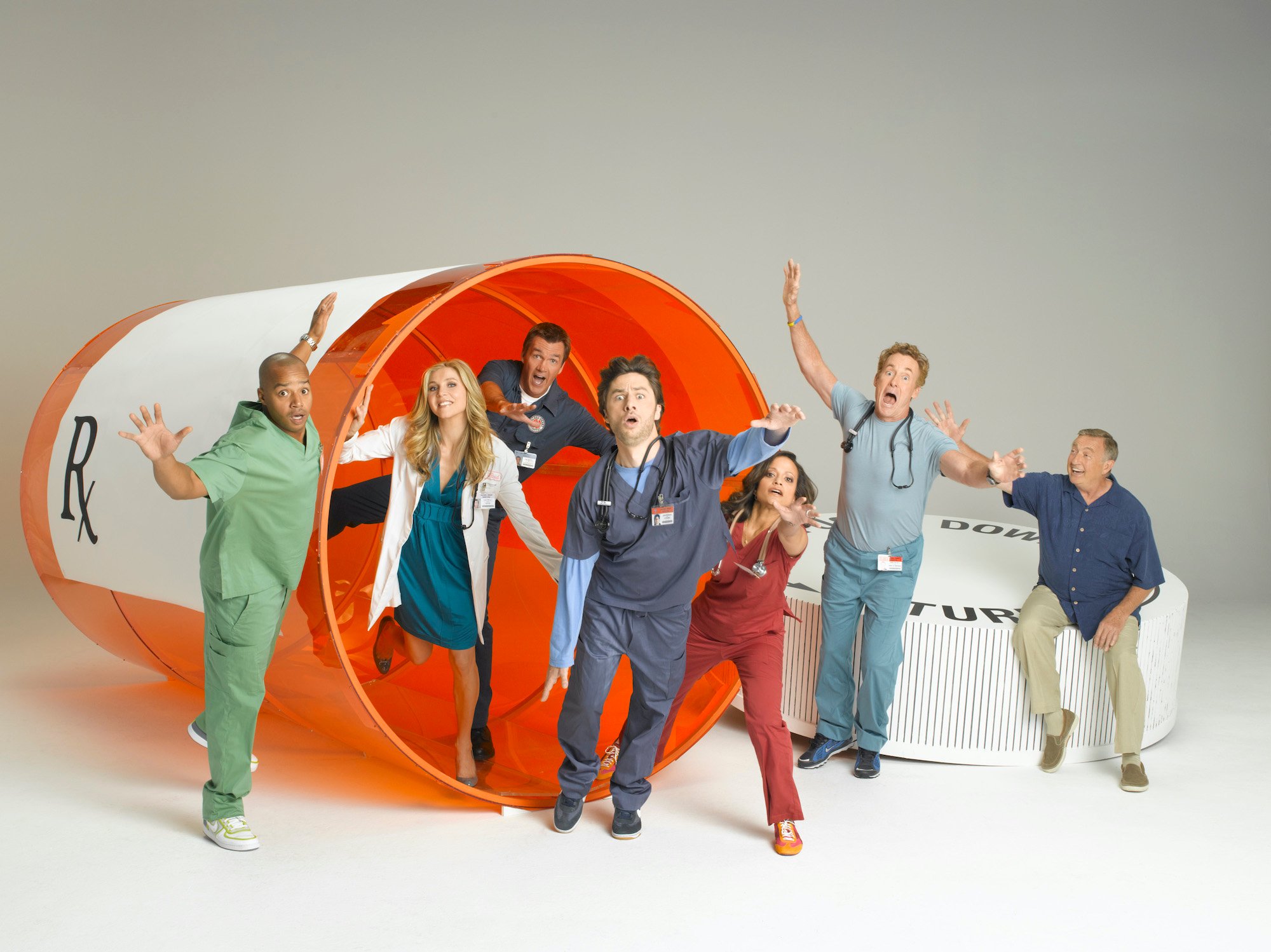 The main cast of 'Scrubs'