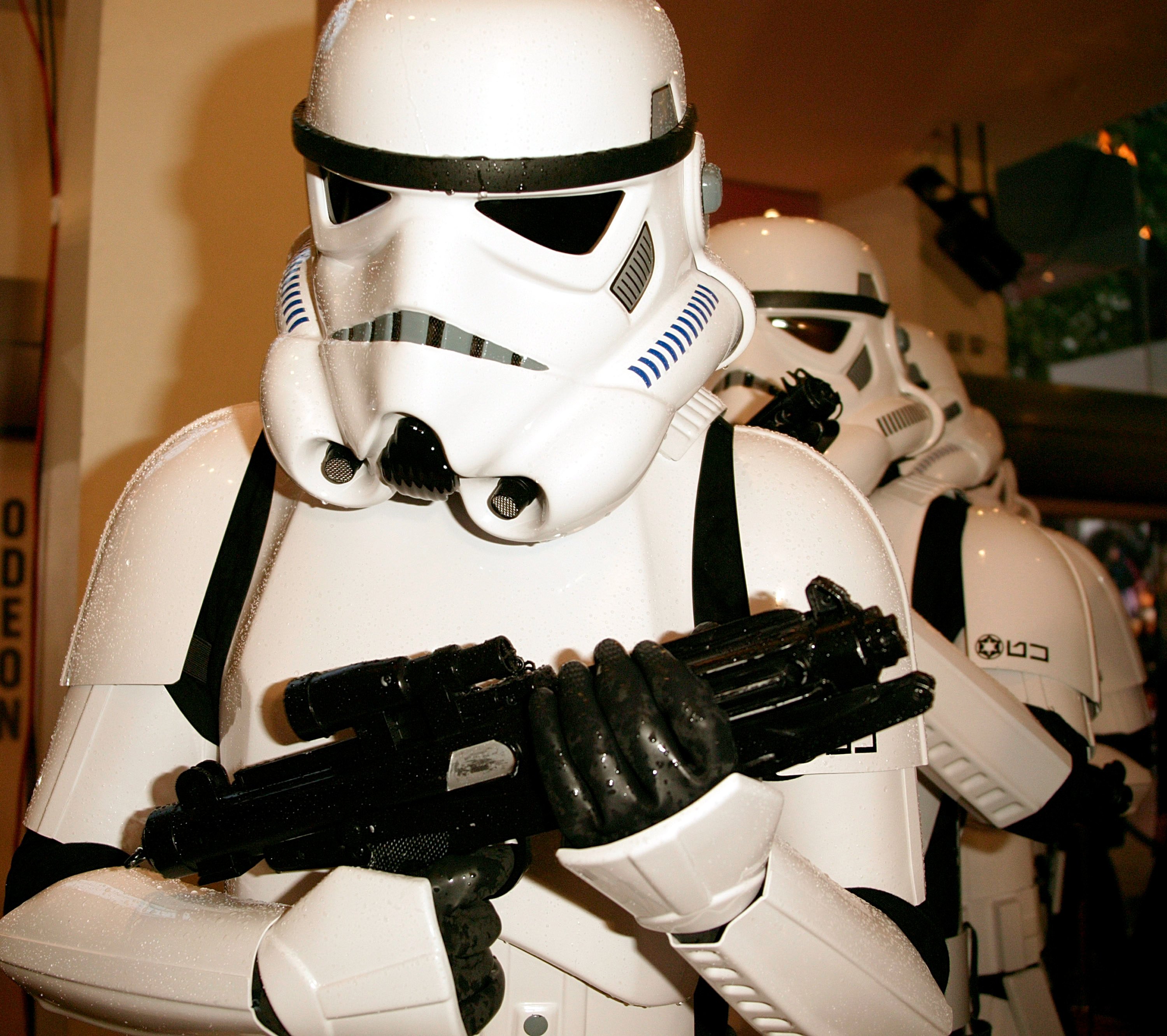 Stormtroopers in a row