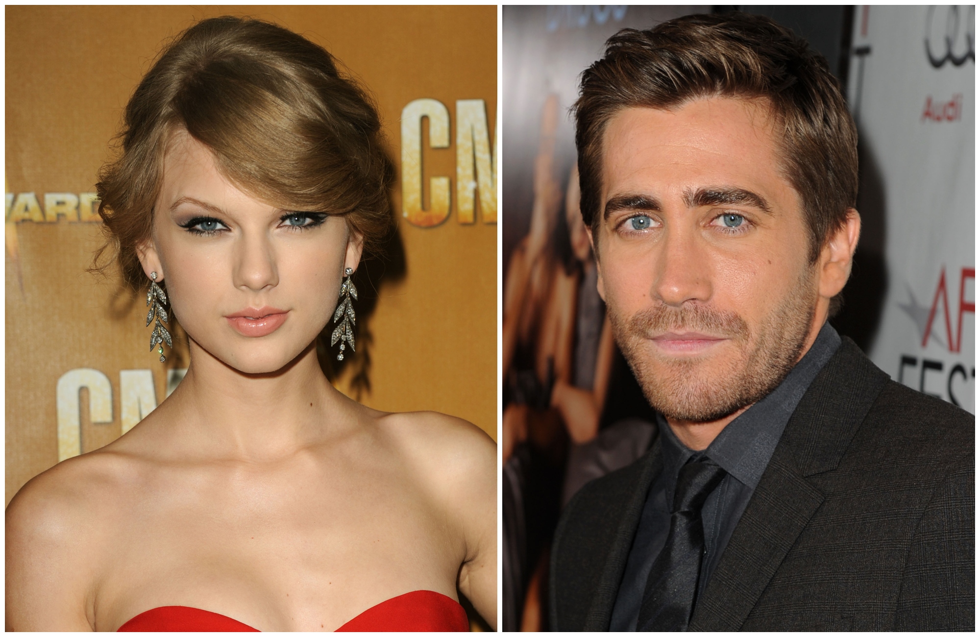 composite image of Taylor Swift and Jake Gyllenhaal