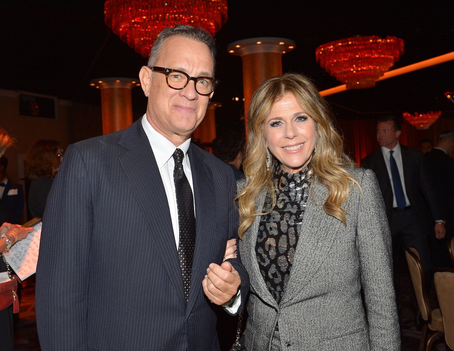 Tom Hanks and Rita Wilson attend the Ambassadors For Humanity Gala Benefiting USC Shoah Foundation 2018