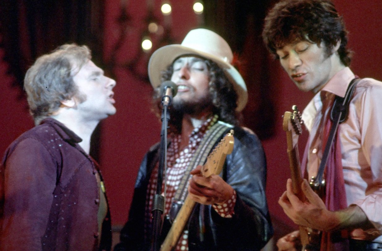 Van Morrison, Bob Dylan, and Robbie Robertson in 'The Last Waltz'