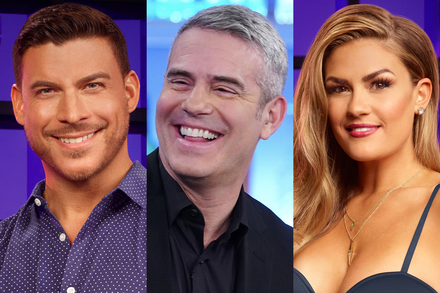 Jax Taylor, Andy Cohen, and Brittany Cartwright