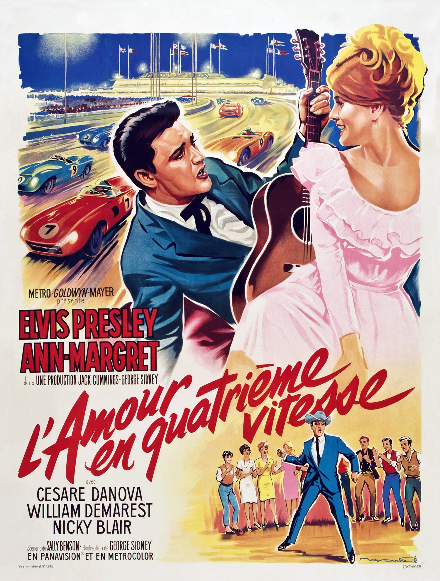 Viva Las Vegas (aka L'amour En Quatrieme Vitesse), poster, from left: Elvis Presley, Ann-Margret