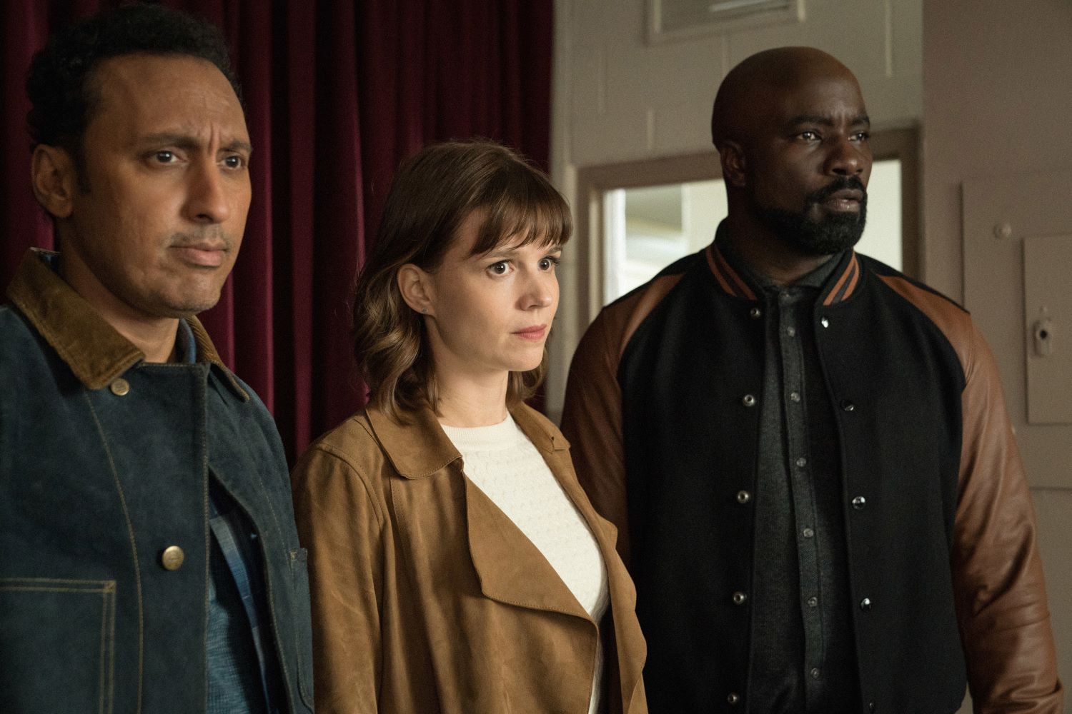 Aasif Mandvi, Katja Herbers, and Mike Colter in 'Evil'