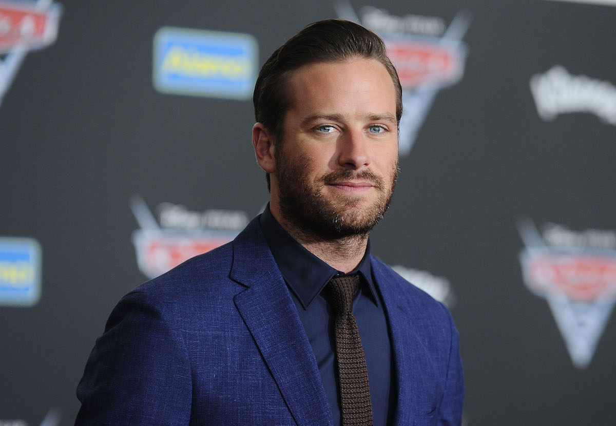 Armie Hammer attends the premiere of "Cars 3" at Anaheim