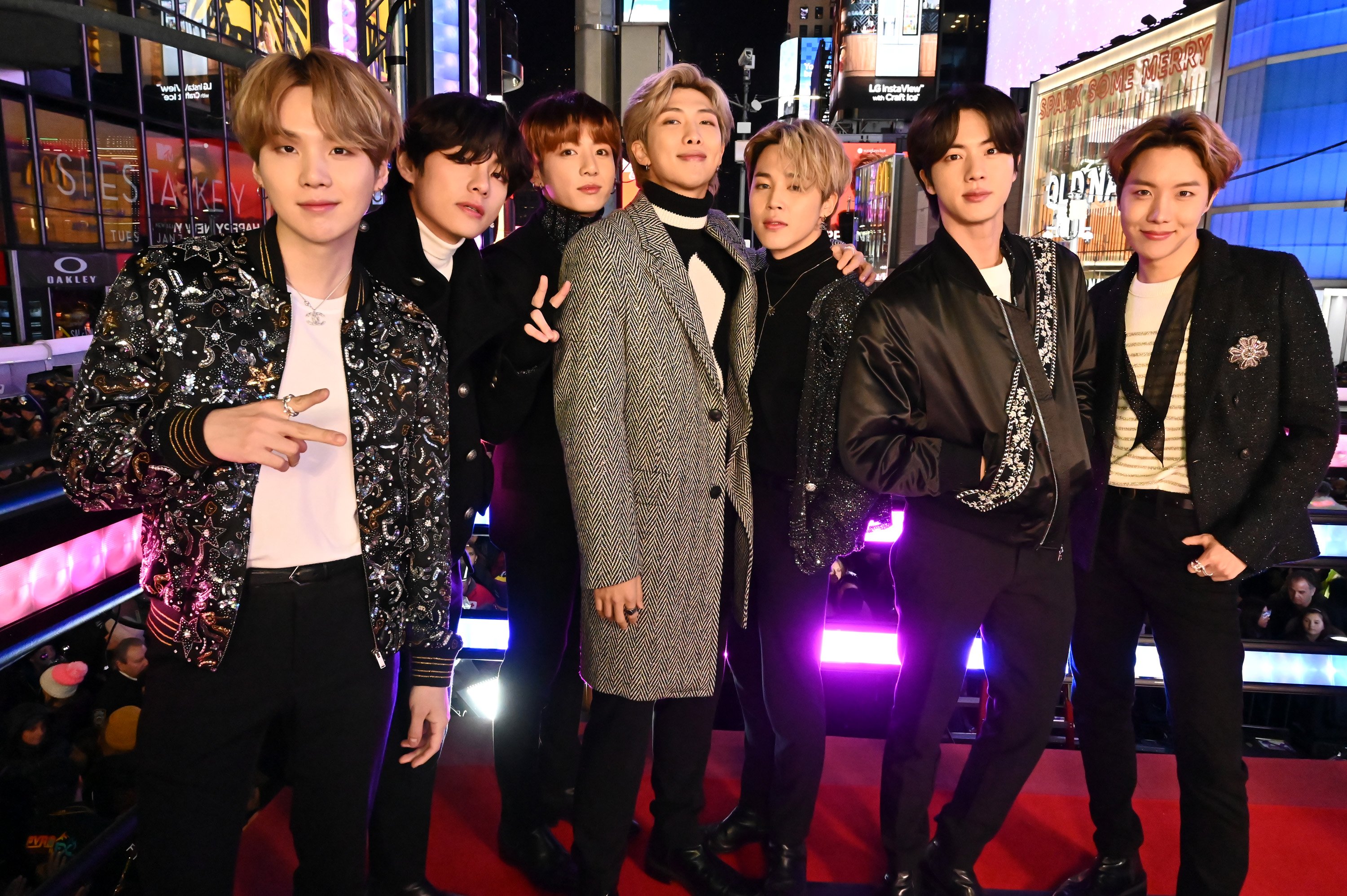 BTS attends 'Dick Clark's New Year's Rockin' Eve With Ryan Seacrest 2020'