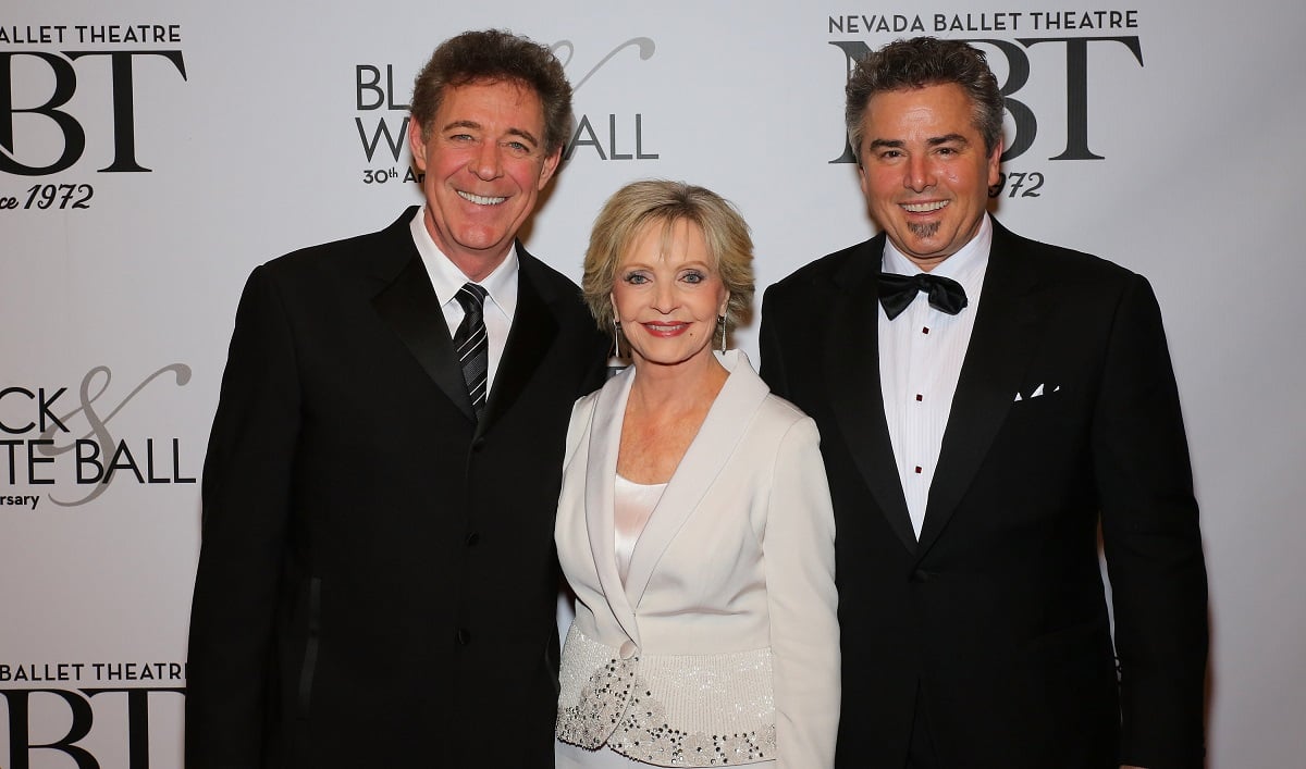Barry Williams, Florence Henderson, and Christopher Knight in 2014 