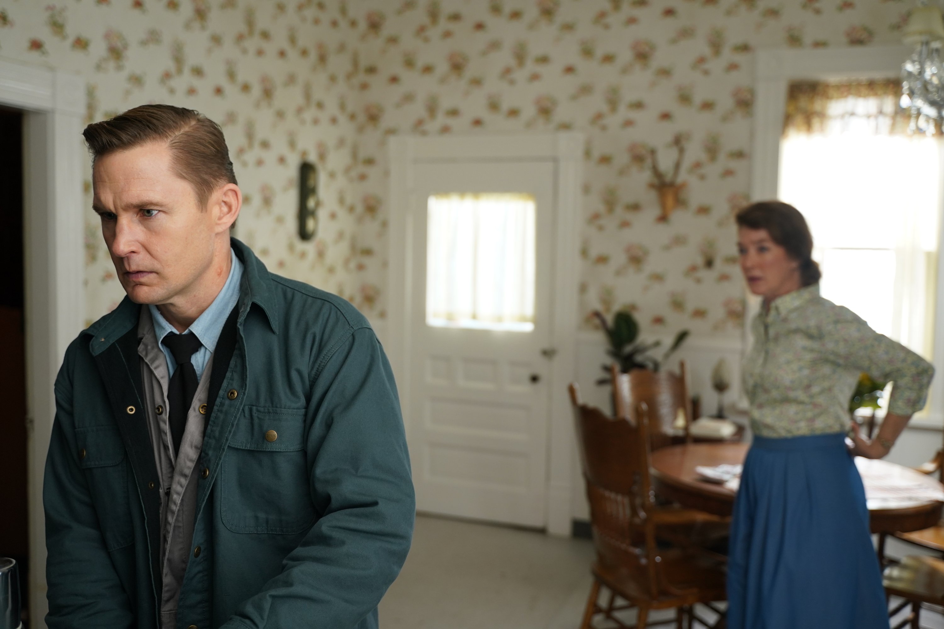 Ronald (Brian Geraghty) aggressively confronts his mother on the winter finale of Big Sky