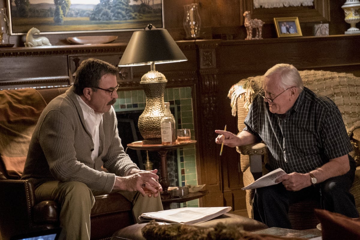 Tom Selleck as Frank Reagan, Len Cariou as Henry Reagan on 'Blue Bloods'