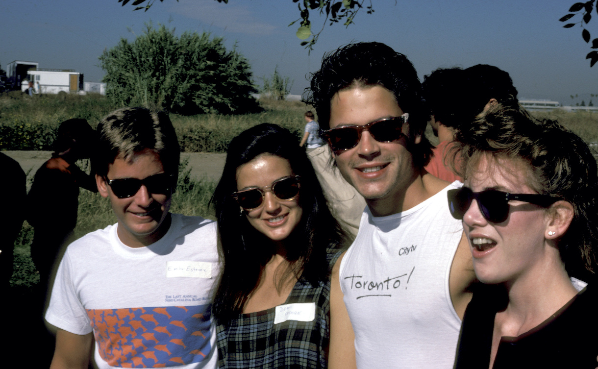 Emilio Estevez, Demi Moore, Rob Lowe, And Melissa Gilbert