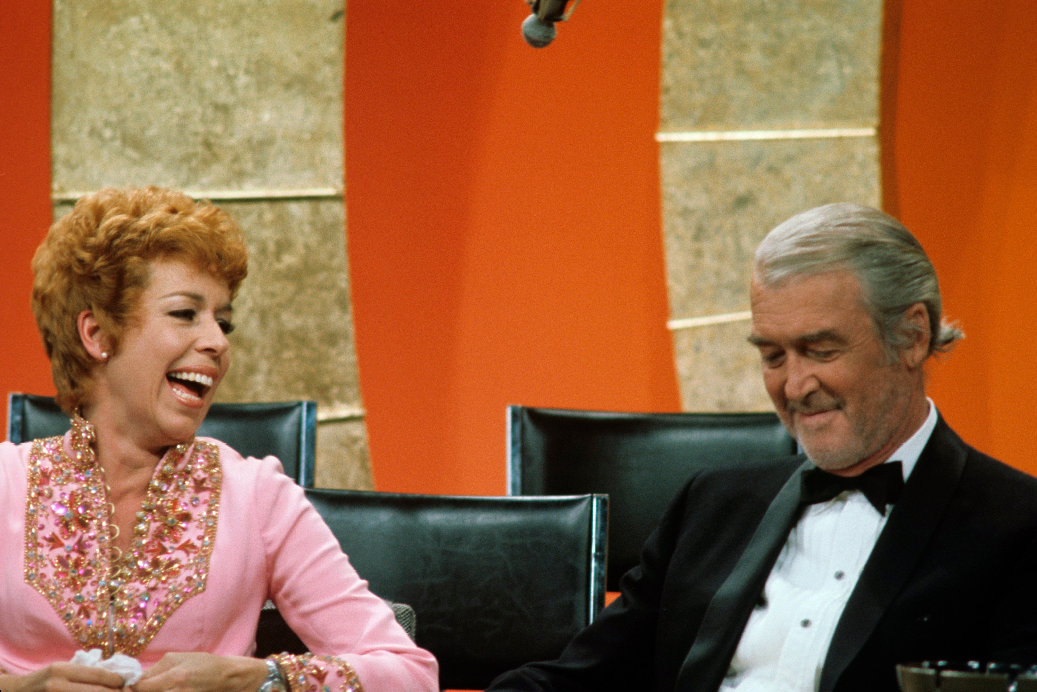 Carol Burnett and Jimmy Stewart