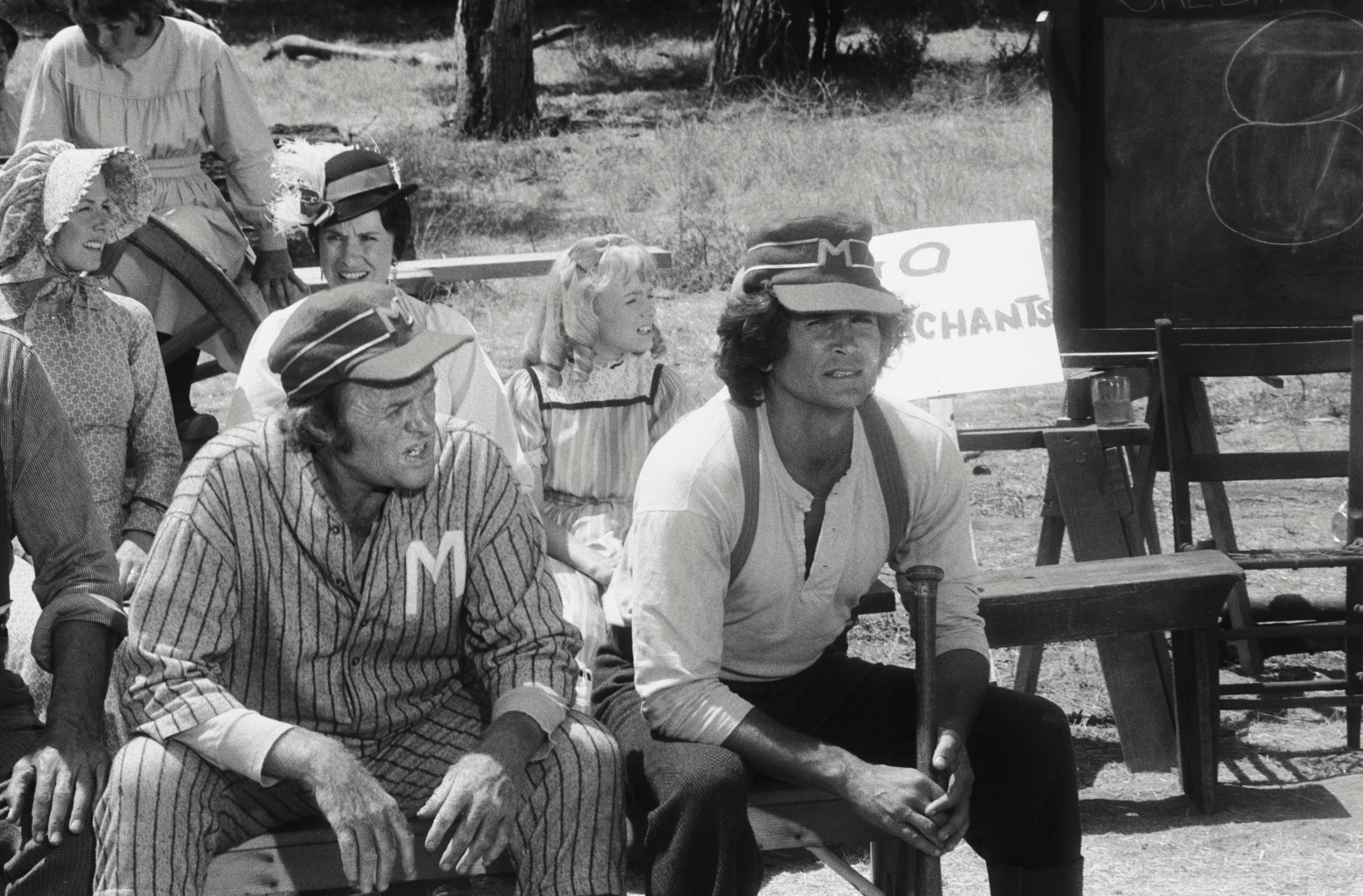 'Little House on the Prairie': (top l-r) Karen Grassle, Katherine MacGregor, Alison Arngrim, (bottom l-r) Kevin Hagen, Michael Landon