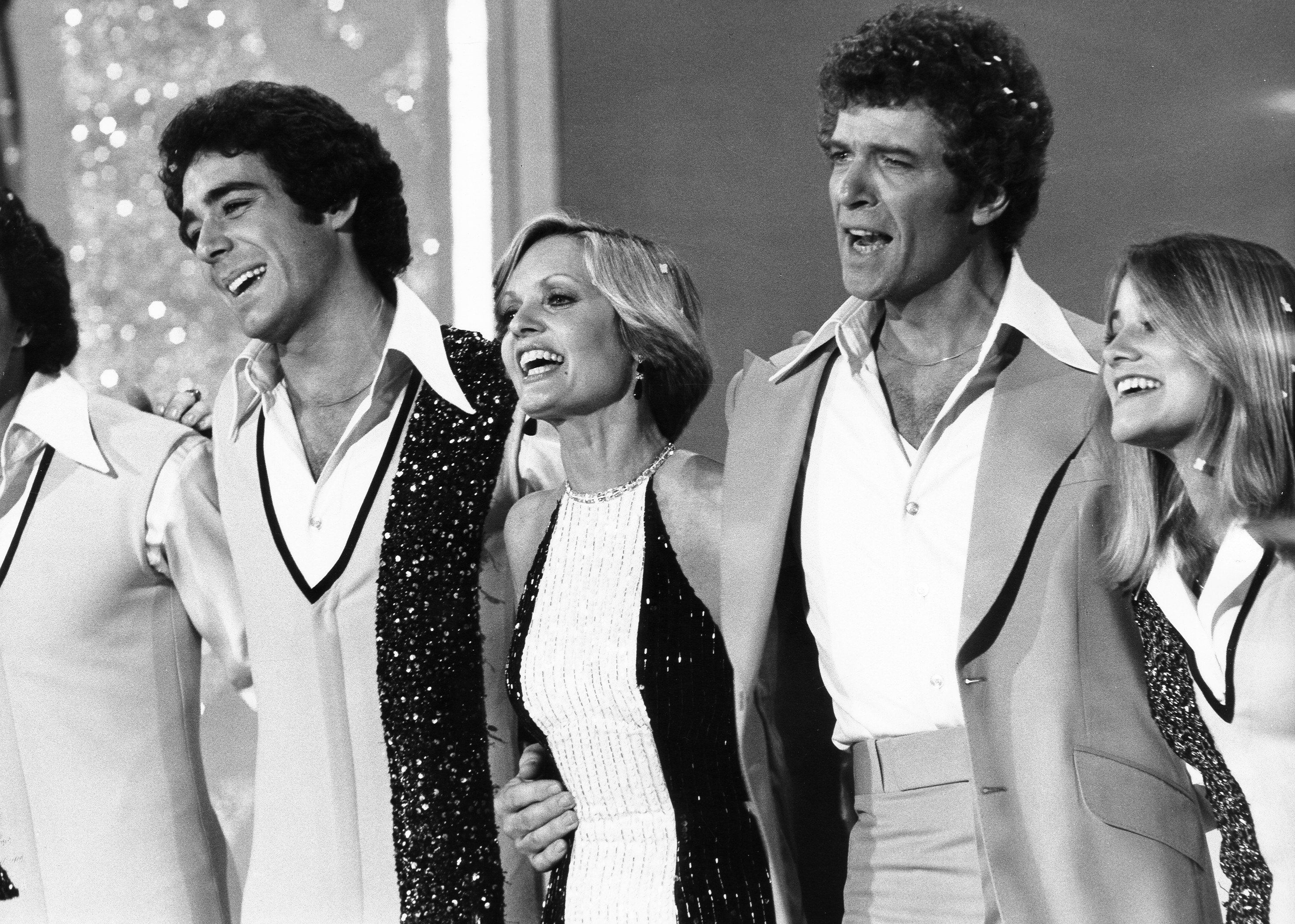 Barry Williams, Florence Henderson, Robert Reed, and Maureen McCormick of 'The Brady Bunch Variety Hour' 