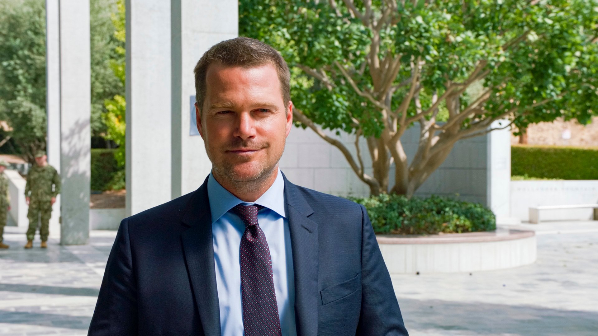 Chris O'Donnell on the set of 'NCIS: Los Angeles' | CBS via Getty Images