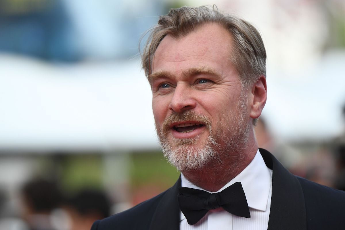 Christopher Nolan poses as he arrives on May 13, 2018 for the screening of a remastered version of the film "2001: A Space Odyssey" at the 71st edition of the Cannes Film Festival in Cannes, southern France.