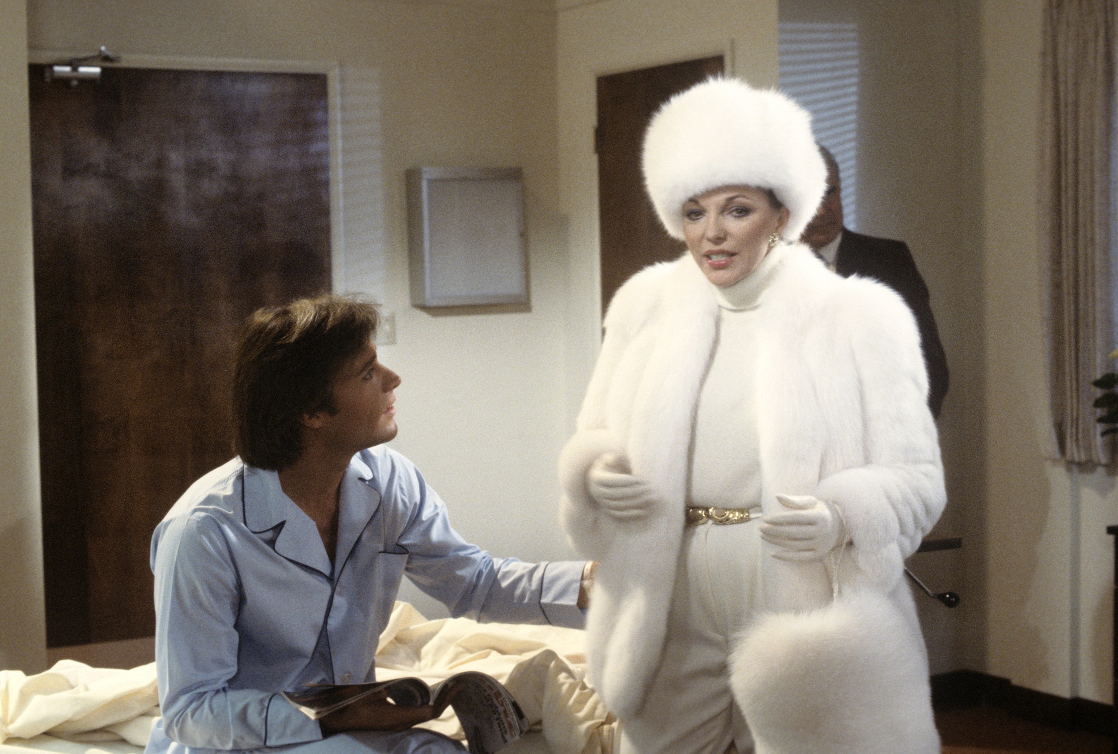 Joan Collins and John James in 'Dynasty'