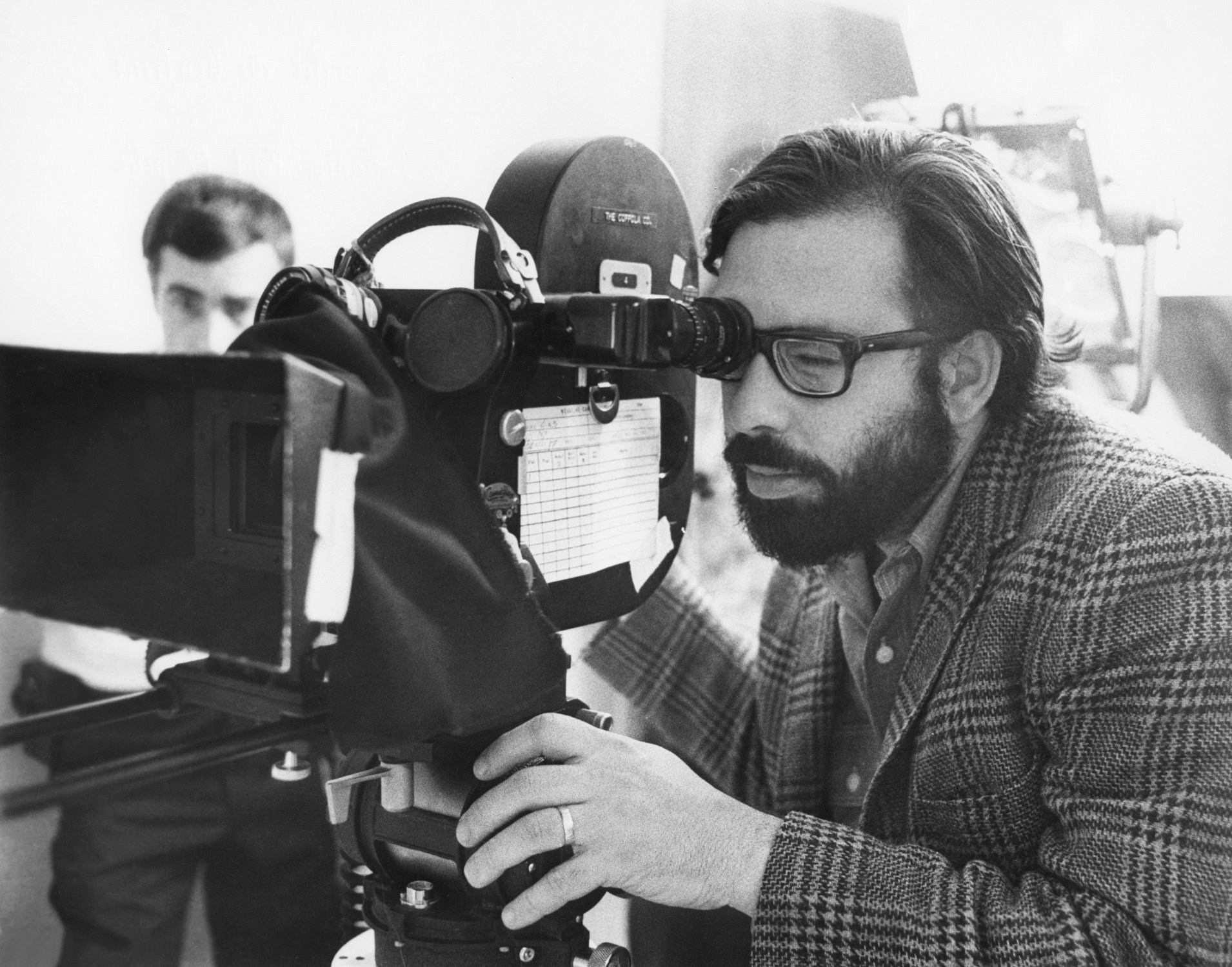 Francis Ford Coppola on the set of his movie 'Finian's Rainbow'