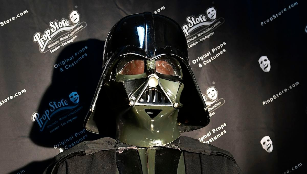 Darth Vader's helmet at the Prop Store Auction