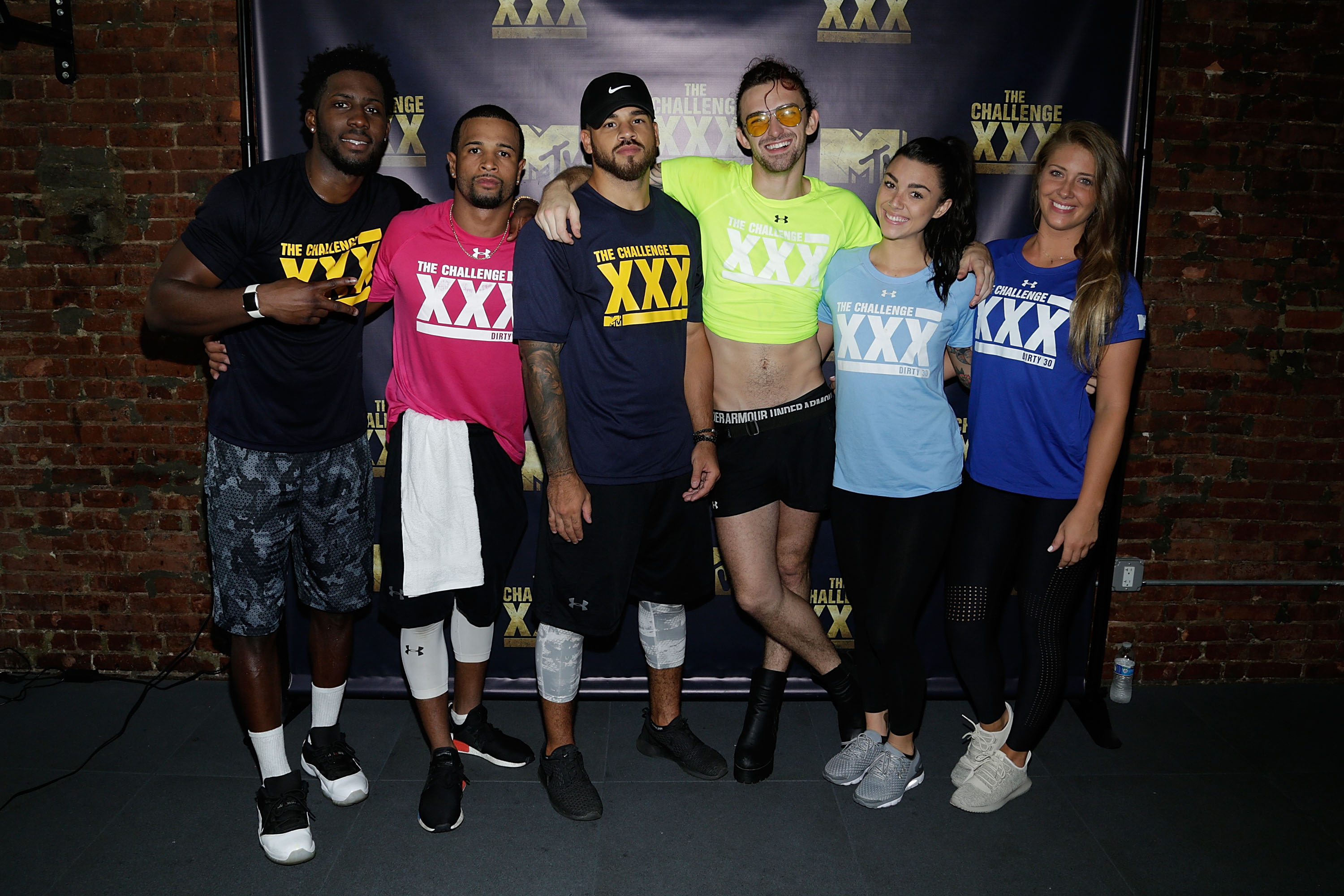Derrick Henry, Nelson Thomas, Cory Wharton, Chris "Ammo" Hall, Kailah Casillas and Jenna Compono attend The Challenge XXX: Ultimate Fan Experience