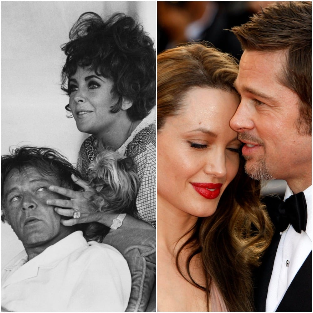 Elizabeth Taylor, Richard Burton, Brad Pitt, Angelina Jolie