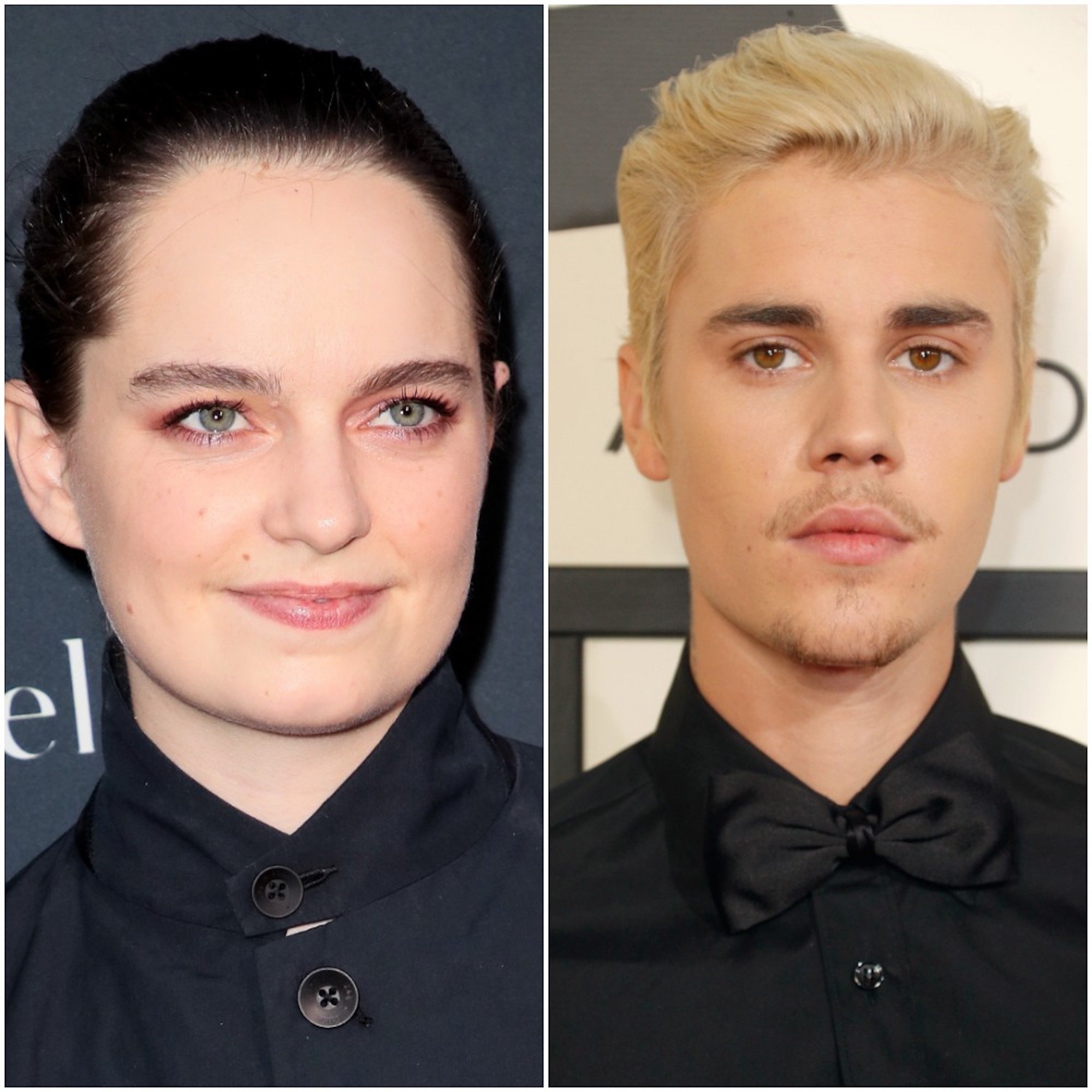 Emma Portner and Justin Bieber